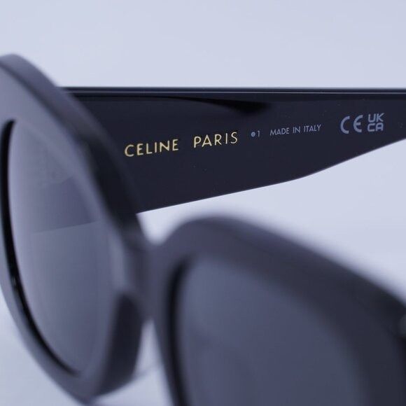 Celine CL40287U 01A Sunglasses Black Rectangle Frame