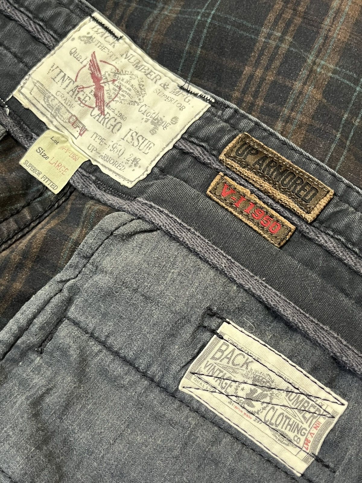 Japanese Brand SICK🔥JAPANESE BRAND BACK NUMBER CARGO ISSUE PANT Size US 33 - 17 Thumbnail