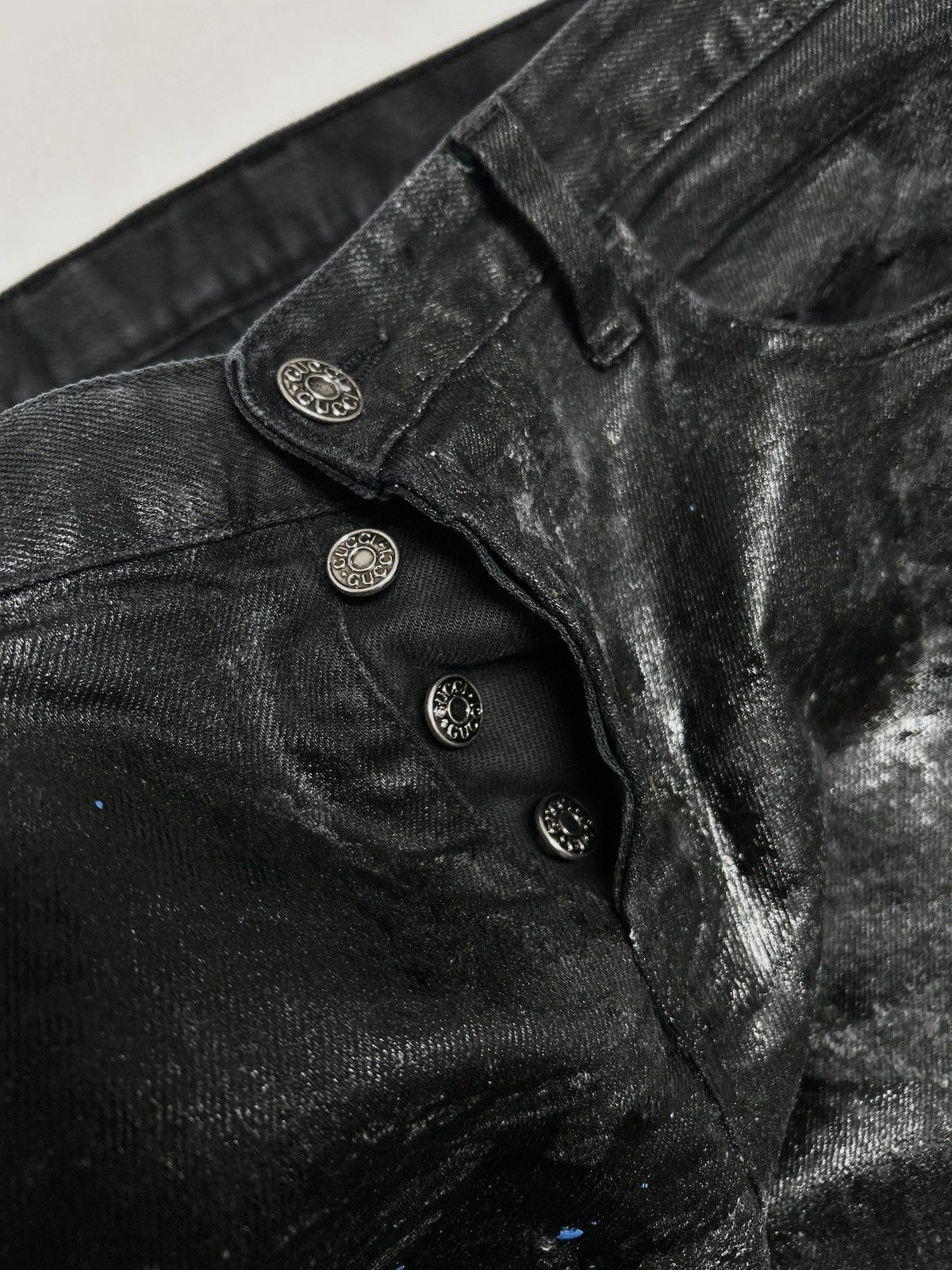 Gucci Gucci Horsebit Waxed Denim Jeans Size US 34 / EU 50 - 9 Thumbnail
