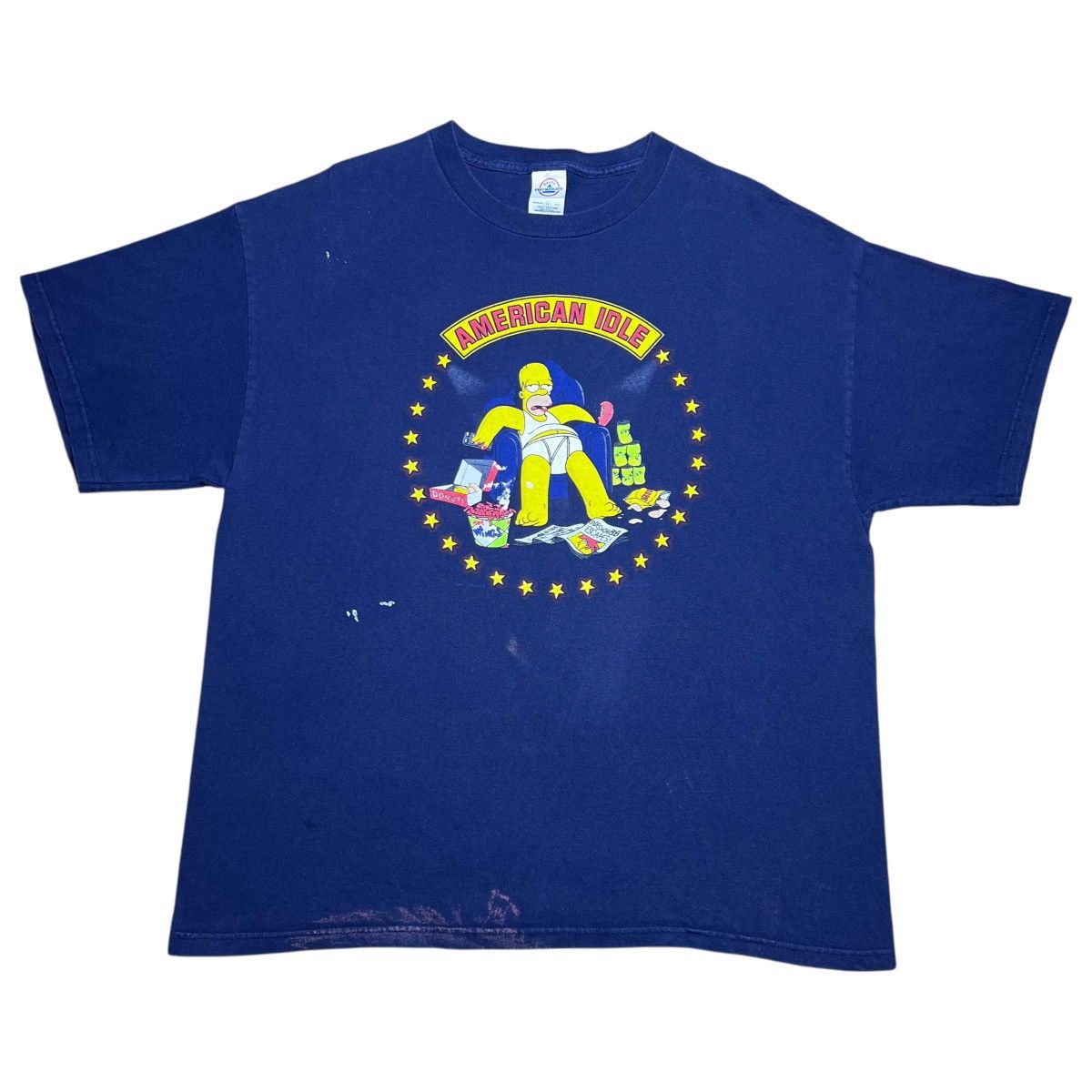 The Simpsons 2000s The Simpsons Homer Simpson American Idle Fox T-Shirt Size US XL / EU 56 / 4 - 1 Thumbnail