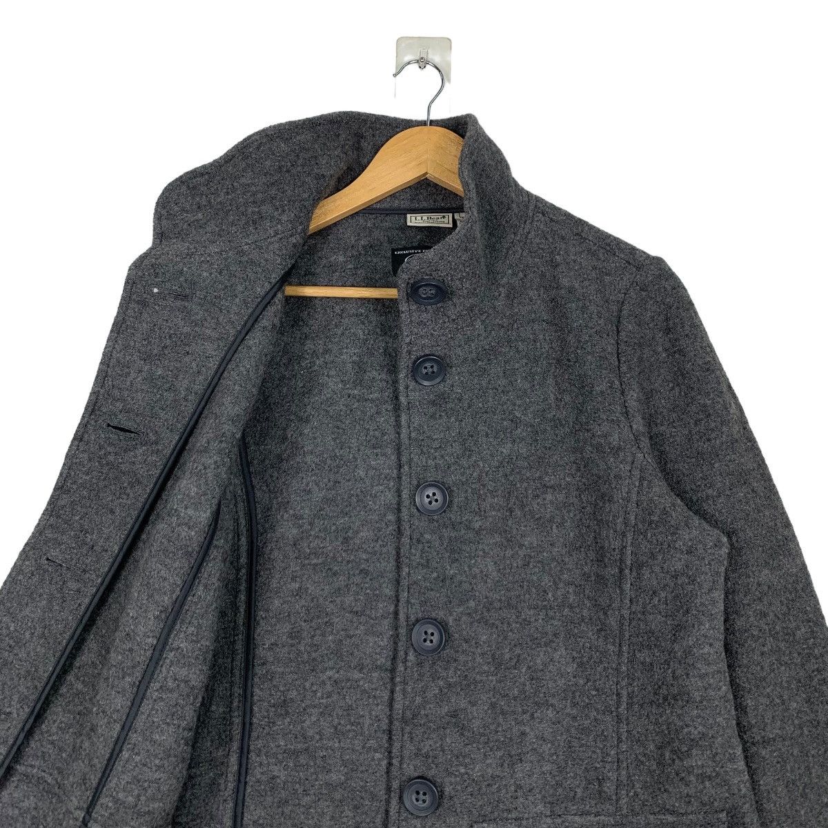 L.L. Bean L.L.BEAN Bellandi Italy Fabric Wool Button Jacket #1044-C47 Size US M / EU 48-50 / 2 - 10 Thumbnail