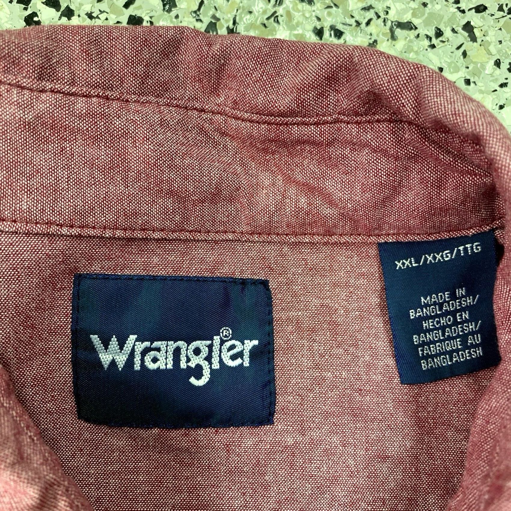 Wrangler VINTAGE Wrangler Shirt Mens XXL Red Pearl Snap Western Cowboy Size US XXL / EU 58 / 5 - 2 Thumbnail