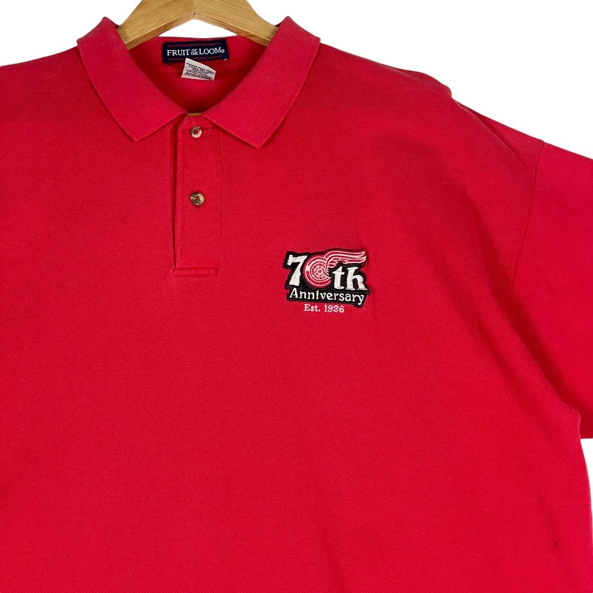 Detroit Denim Co. 🔥LAST PRICE🔥 Vintage Detroit Red Wing Polo Shirt Size US XXL / EU 58 / 5 - 6 Thumbnail