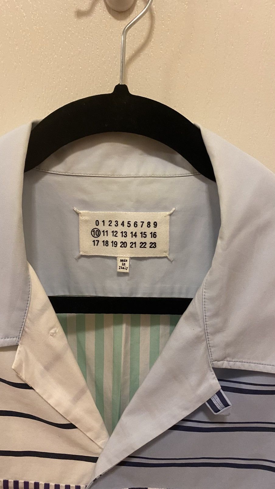 Maison Margiela Maison Margiela Patchwork Stripe Shirt Size 41 Made in Italy Size US L / EU 52-54 / 3 - 3 Thumbnail