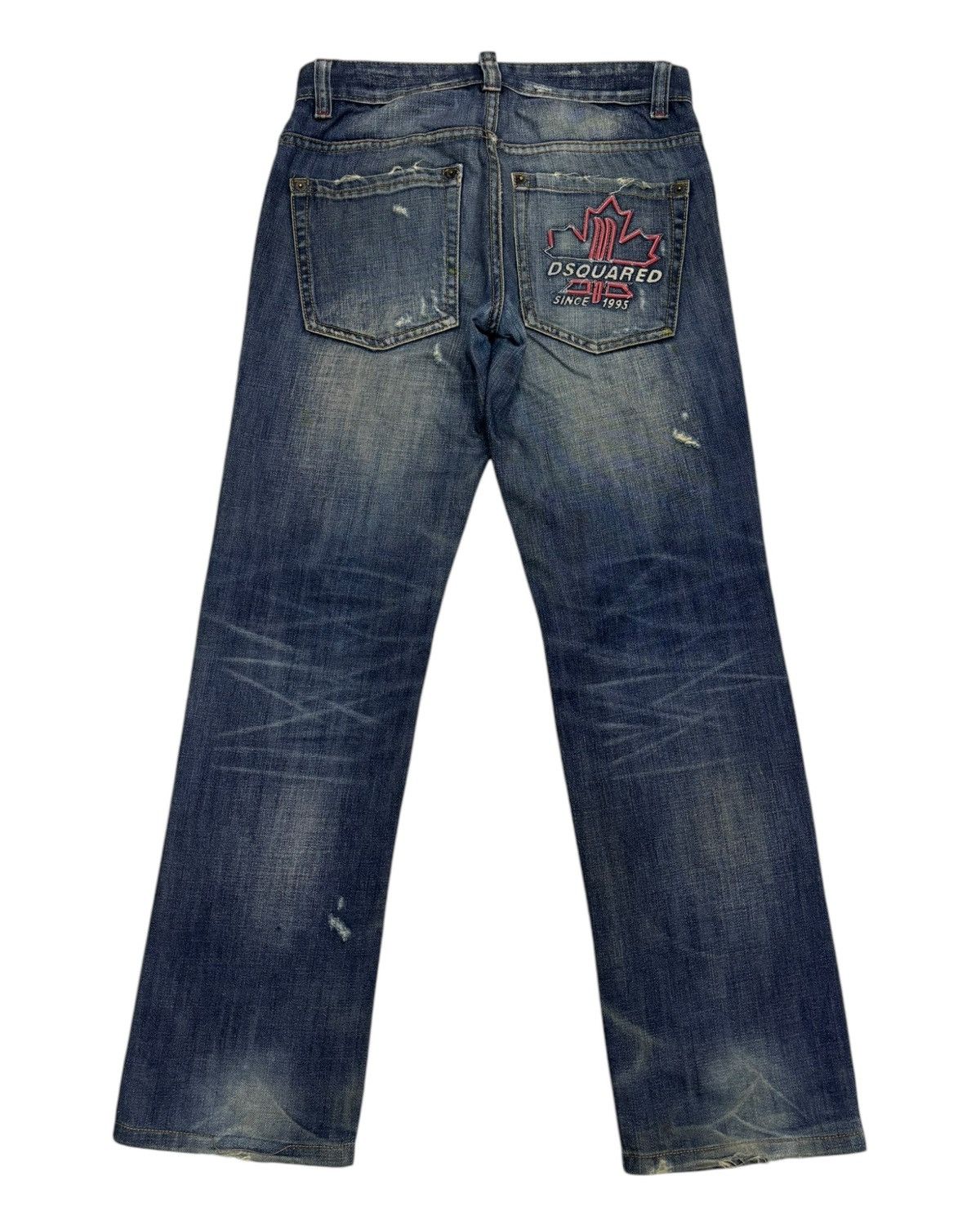 Dsquared2 🔥DSQUARED2 TRIBAL CROWN DISTRESSED DENIM JEANS Size US 30 / EU 46 - 1 Thumbnail