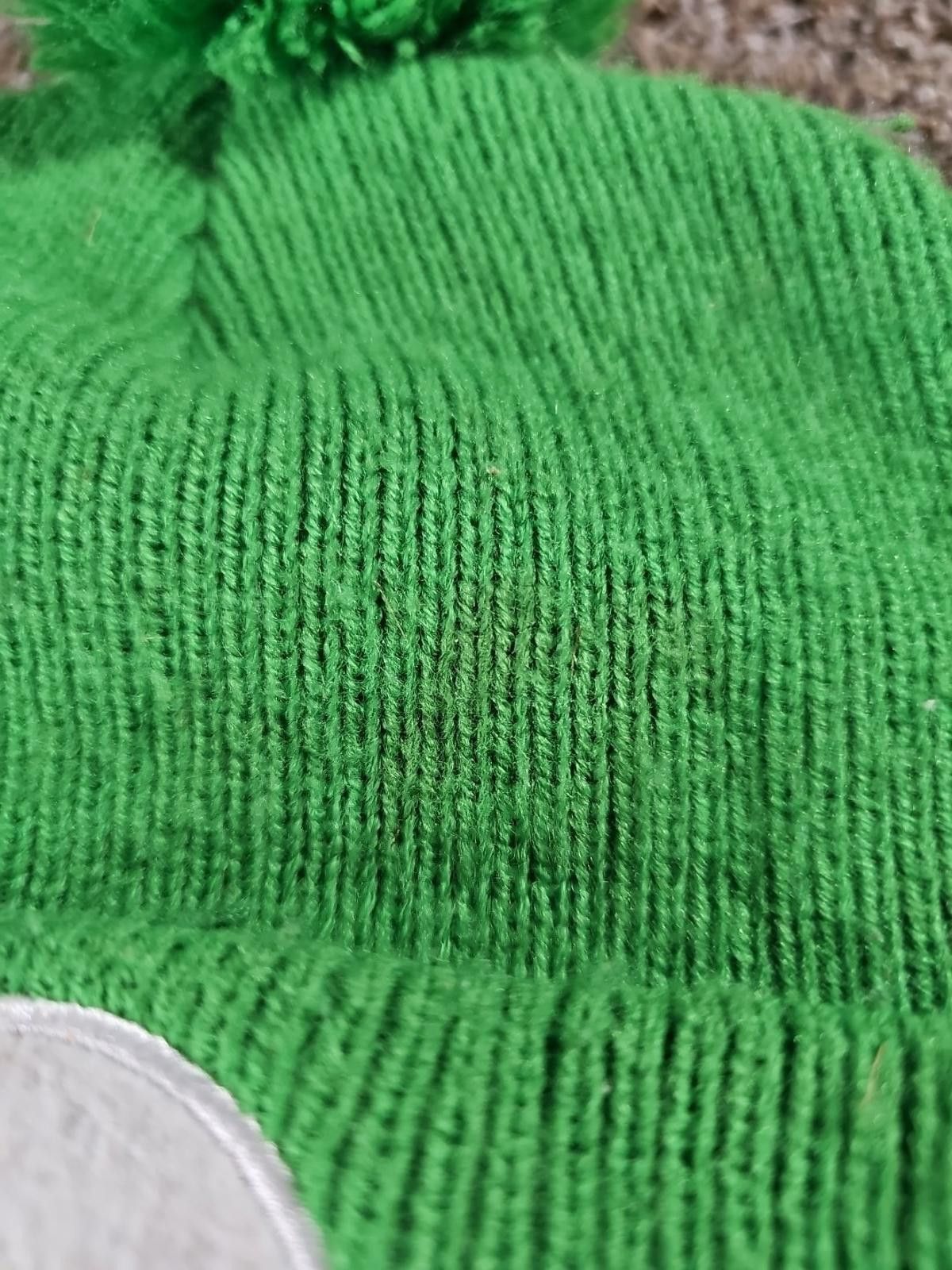 Nintendo Super Mario Luigi Green Winter Stocking Hat Beanie Poof Pom Size ONE SIZE - 3 Thumbnail