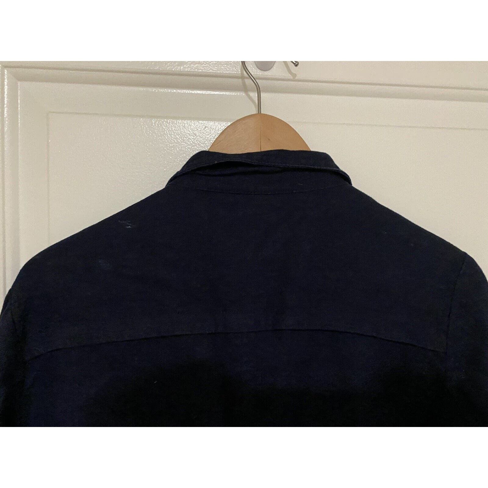 Inc INC Concepts Jacket Women Sz Med Button Up Coat Blue Linen Size M / US 6-8 / IT 42-44 - 7 Thumbnail
