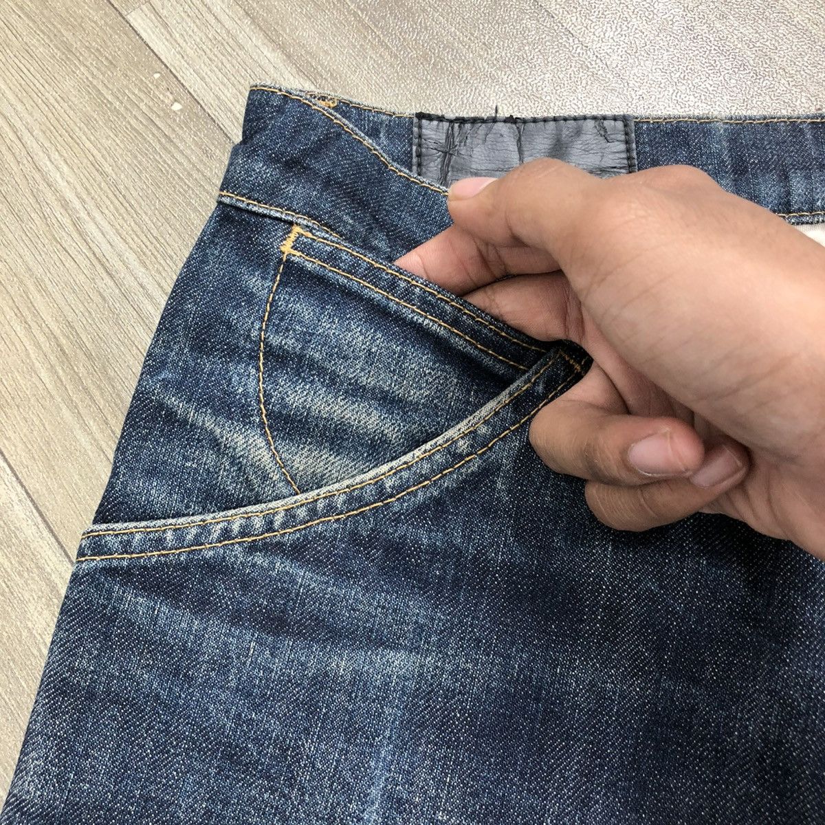 Attachment × Kazuyuki Kumagai Attachment × Le Grande Bleu (L.G.B.) 🇯🇵 2000s Attachment Lgb Gothic Goa Punk Style Curve Leg Jeans Size US 30 / EU 46 - 11 Thumbnail