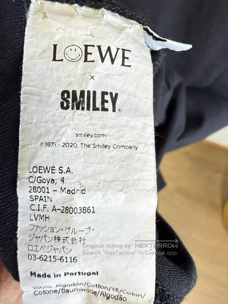 Loewe Loewe x Smiley Co-branded T-Shirt, Black Size US XS / EU 42 / 0 - 7 Thumbnail
