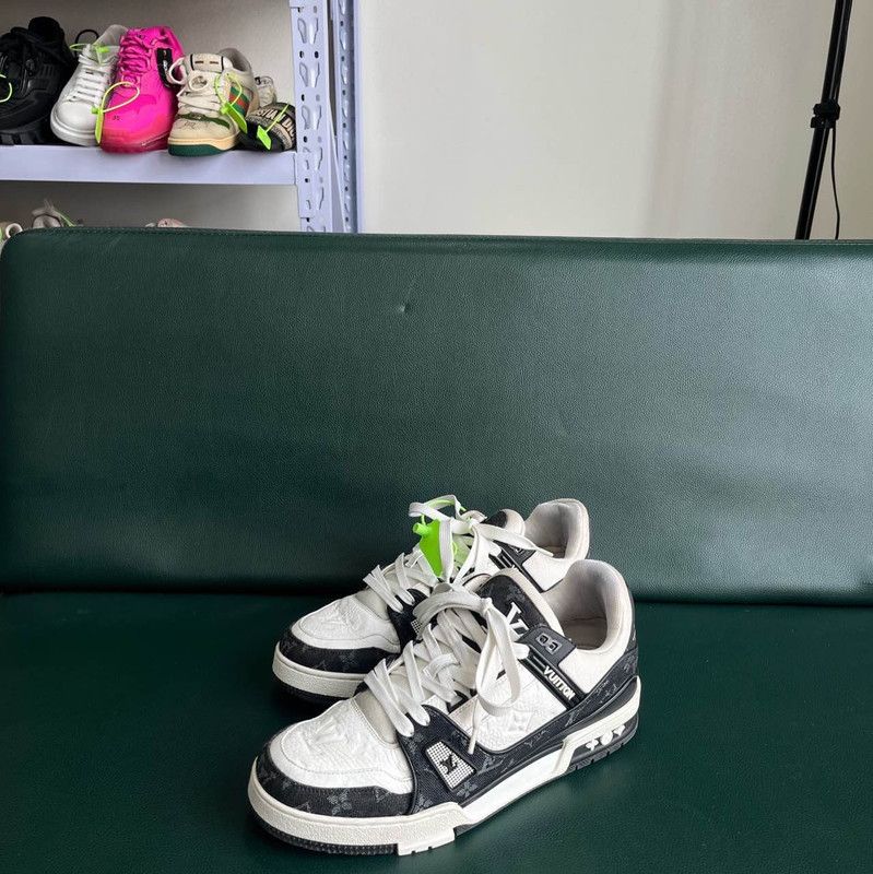 Louis Vuitton Louis Vuitton Panda Print Low-Top Sneakers 0089 Size US 8 / EU 41 - 1 Thumbnail