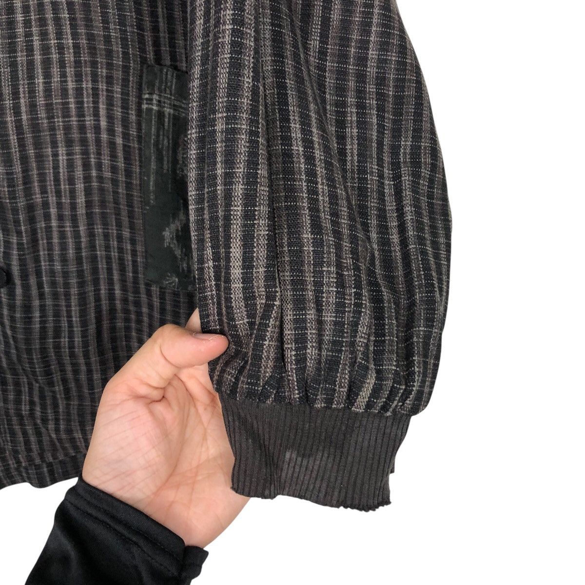 Japanese Brand Vintage Hickory Chore Design Long Sleeve Ogran Issey Miyake Size US L / EU 52-54 / 3 - 16 Thumbnail