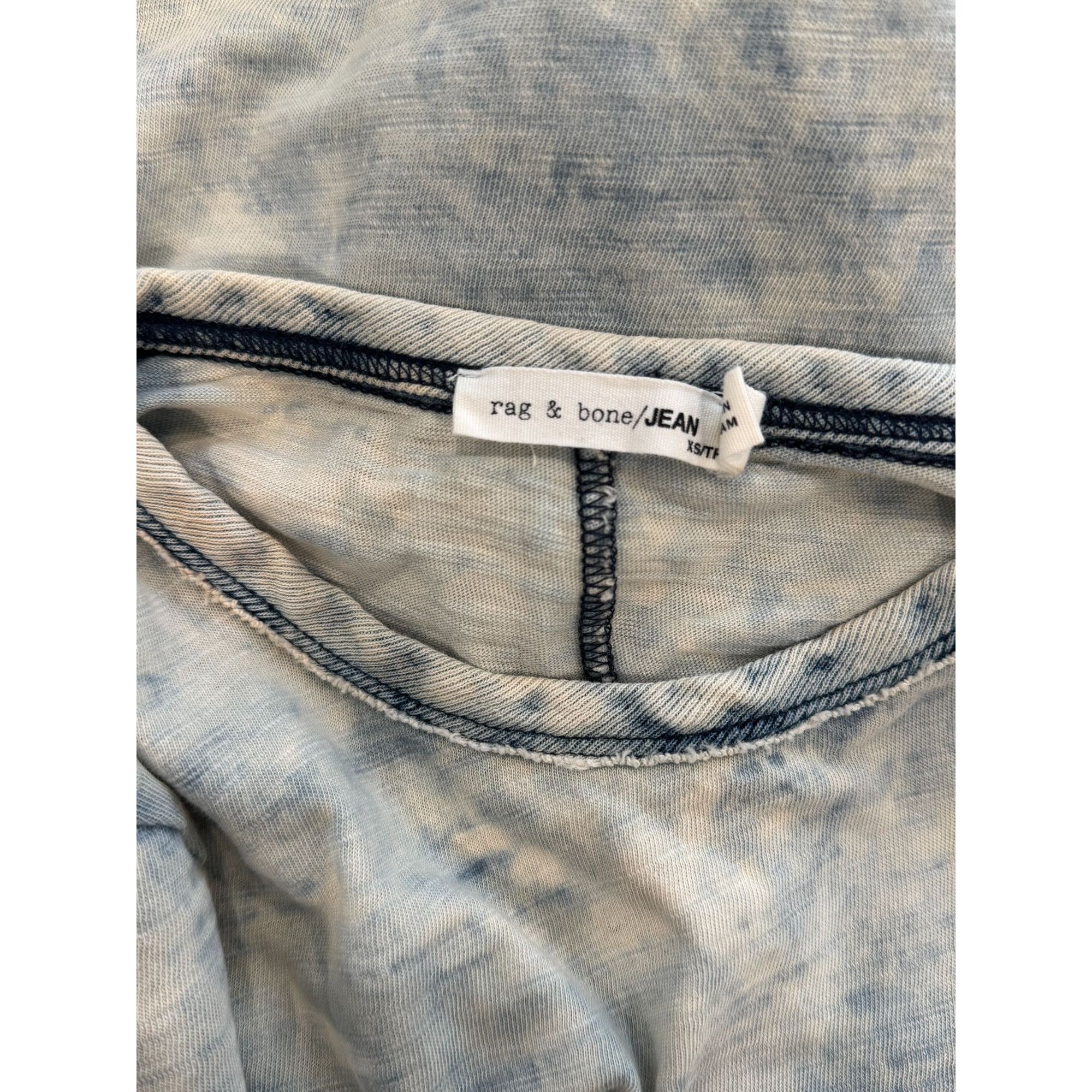 Rag & Bone Rag & Bone Tee in Acid Washed Denim Size XS Size XS / US 0-2 / IT 36-38 - 5 Thumbnail