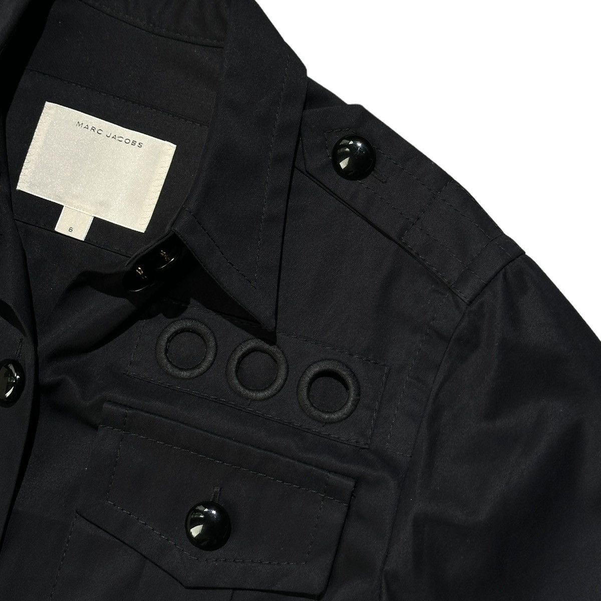 Marc Jacobs × Marc by Marc Jacobs Runway cut out military button down Size US M / EU 48-50 / 2 - 2 Thumbnail