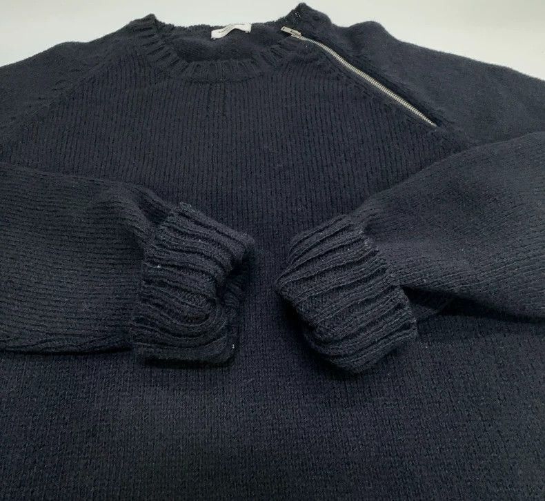 Saint Laurent Paris Saint Laurent Black Wool Zip Sweater- Size US L / EU 52-54 / 3 - 9 Thumbnail