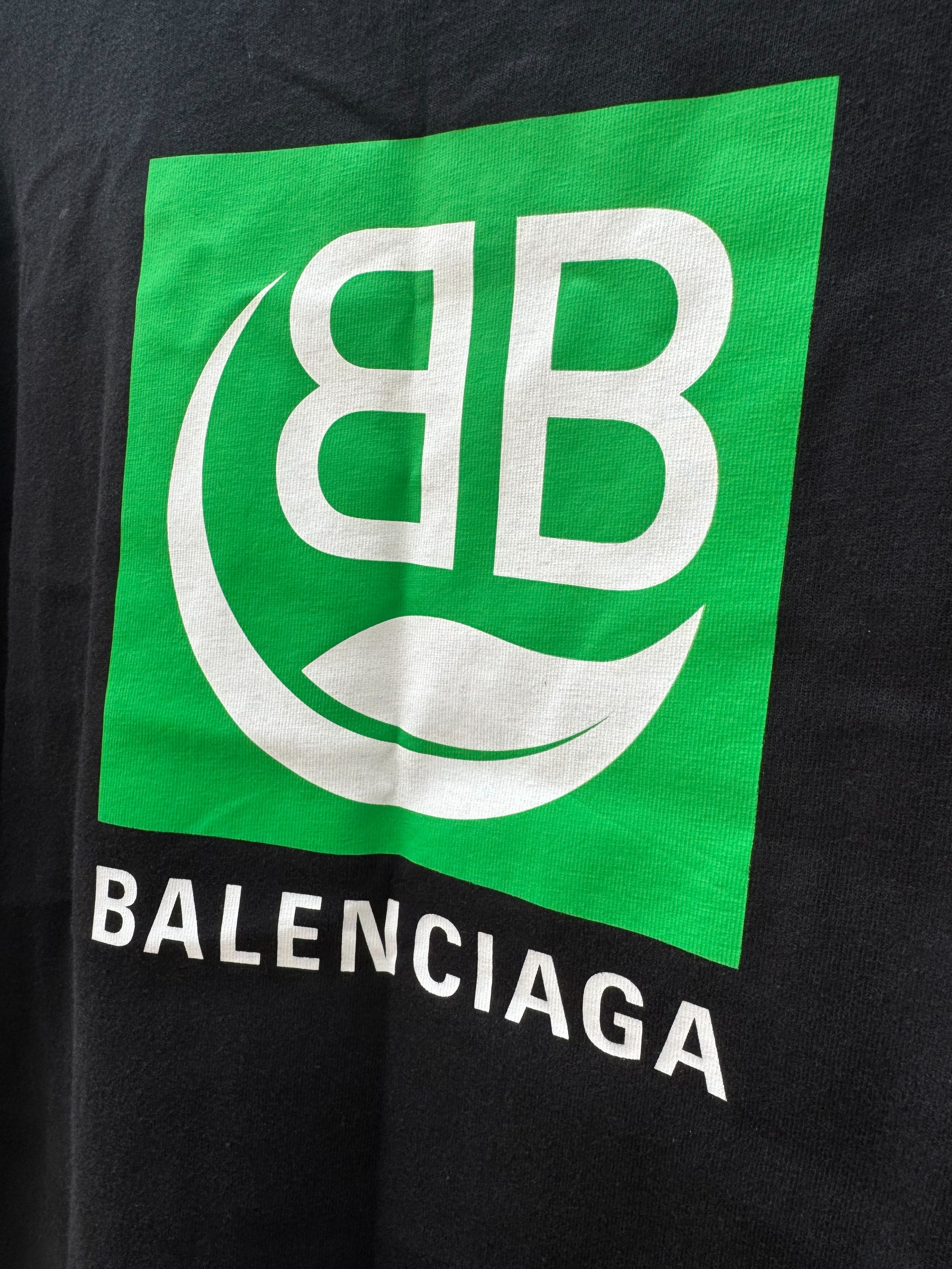 Balenciaga Balenciaga SS20 BB logo leaf eco friendly tee Size US L / EU 52-54 / 3 - 3 Thumbnail