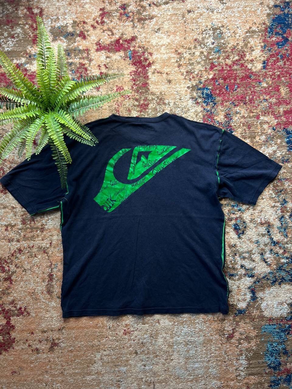 Quiksilver × Vintage 🫐 90’s QUIKSILVER RETRO BIG LOGO TEE Y2K Size US XL / EU 56 / 4 - 1 Thumbnail