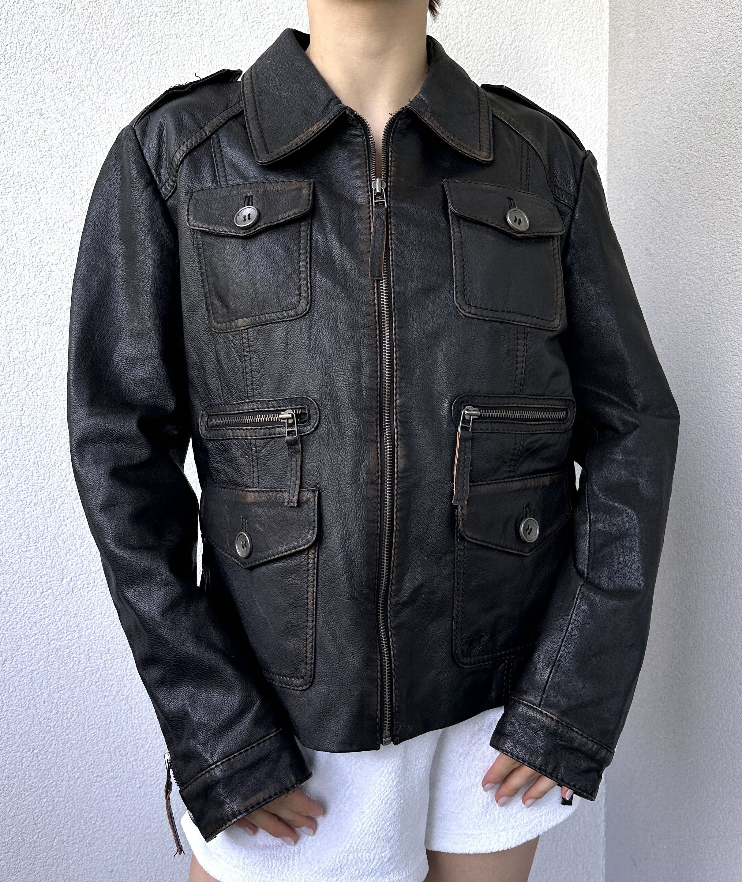 Mustang Vintage Mustang women leather jacket Size M / US 6-8 / IT 42-44 - 2 Thumbnail