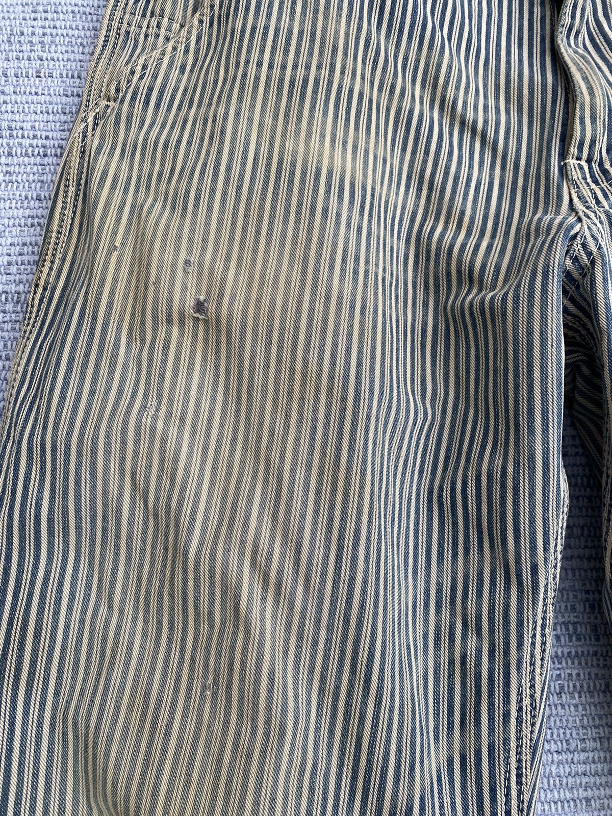Japanese Brand lee painter pants hickory striped Size US 35 - 3 Thumbnail