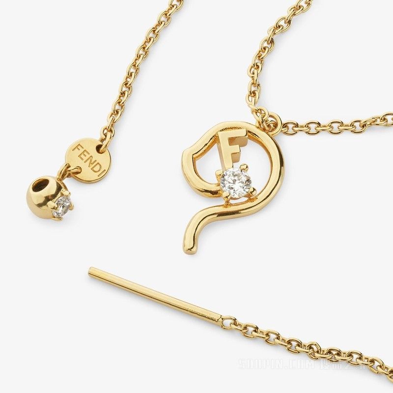 Fendi o1loc1c0824 Size: OS / Astrology Necklace in Golden Size ONE SIZE - 5 Thumbnail