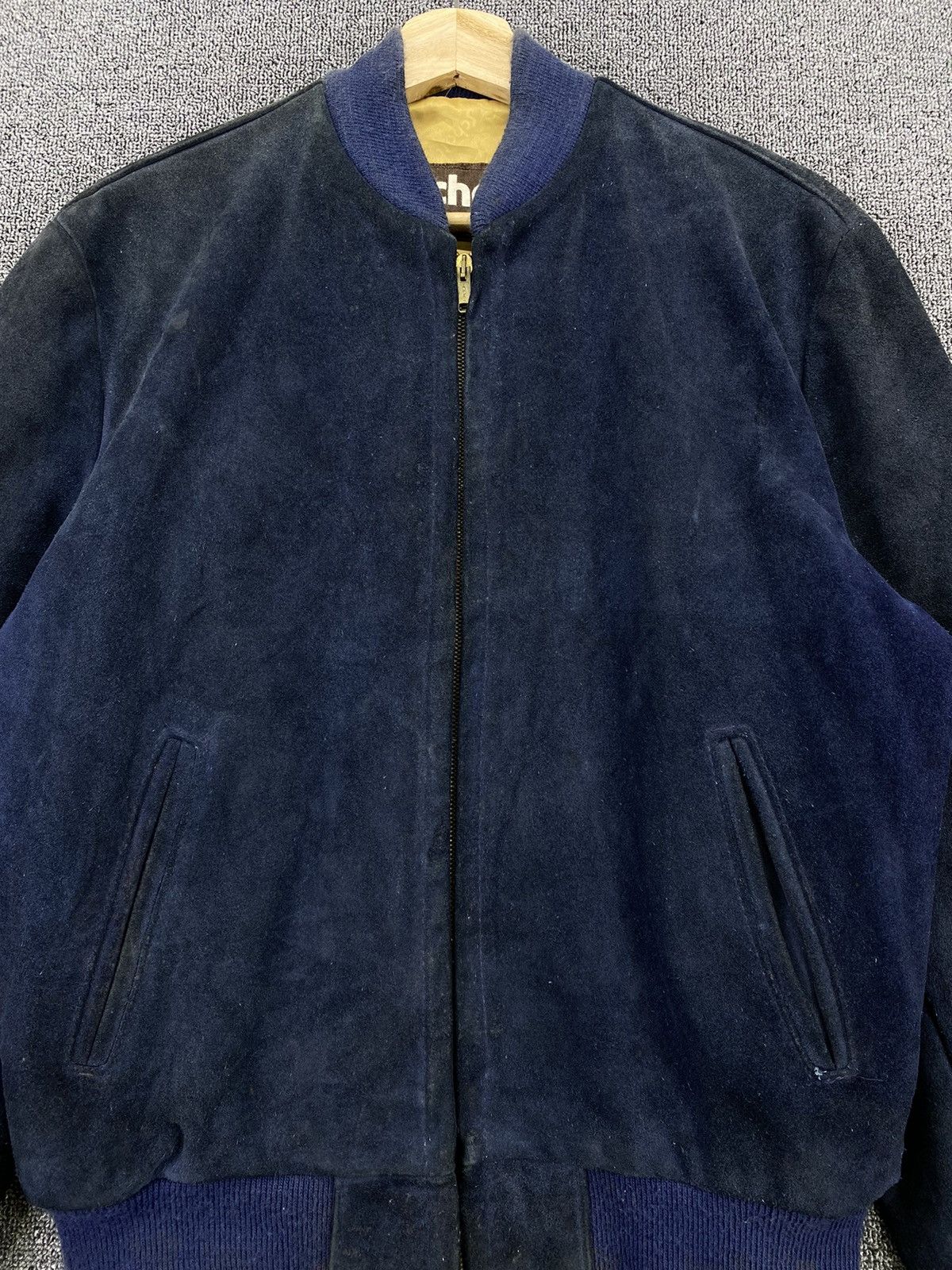 Schott Vintage 80s SCHOTT NYC Suede Leather Bomber Jacket Size US M / EU 48-50 / 2 - 5 Thumbnail