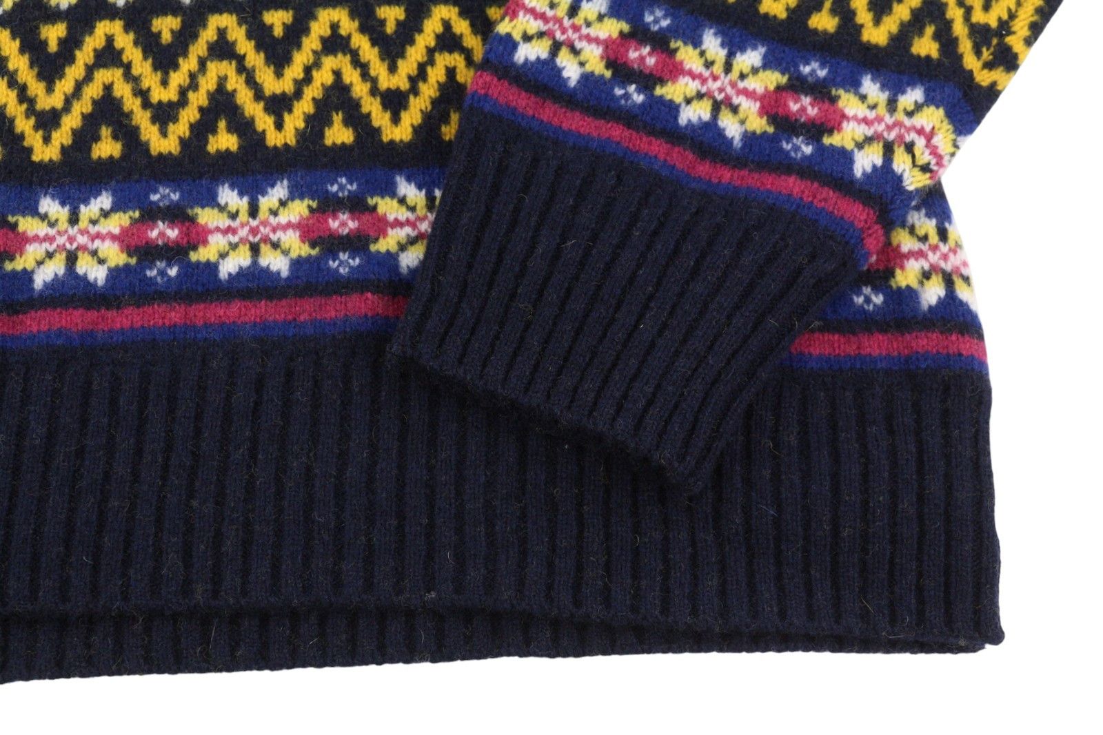Gant FAIR ISLE C-NECK L Marine Lambswool Jumper 87314 Size US L / EU 52-54 / 3 - 6 Thumbnail