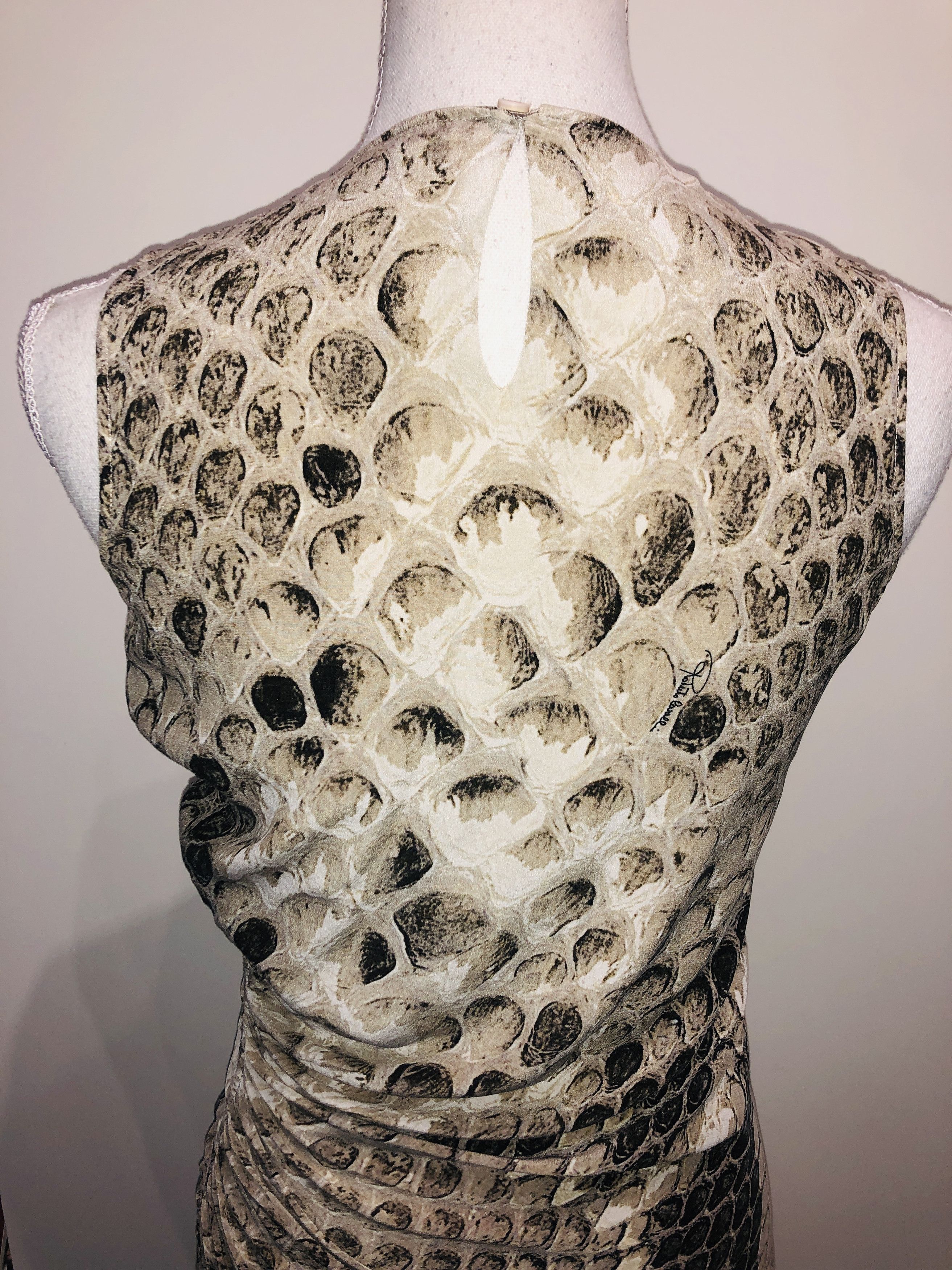 Roberto Cavalli Phyton silk printed Dress Size S / US 4 / IT 40 - 6 Thumbnail