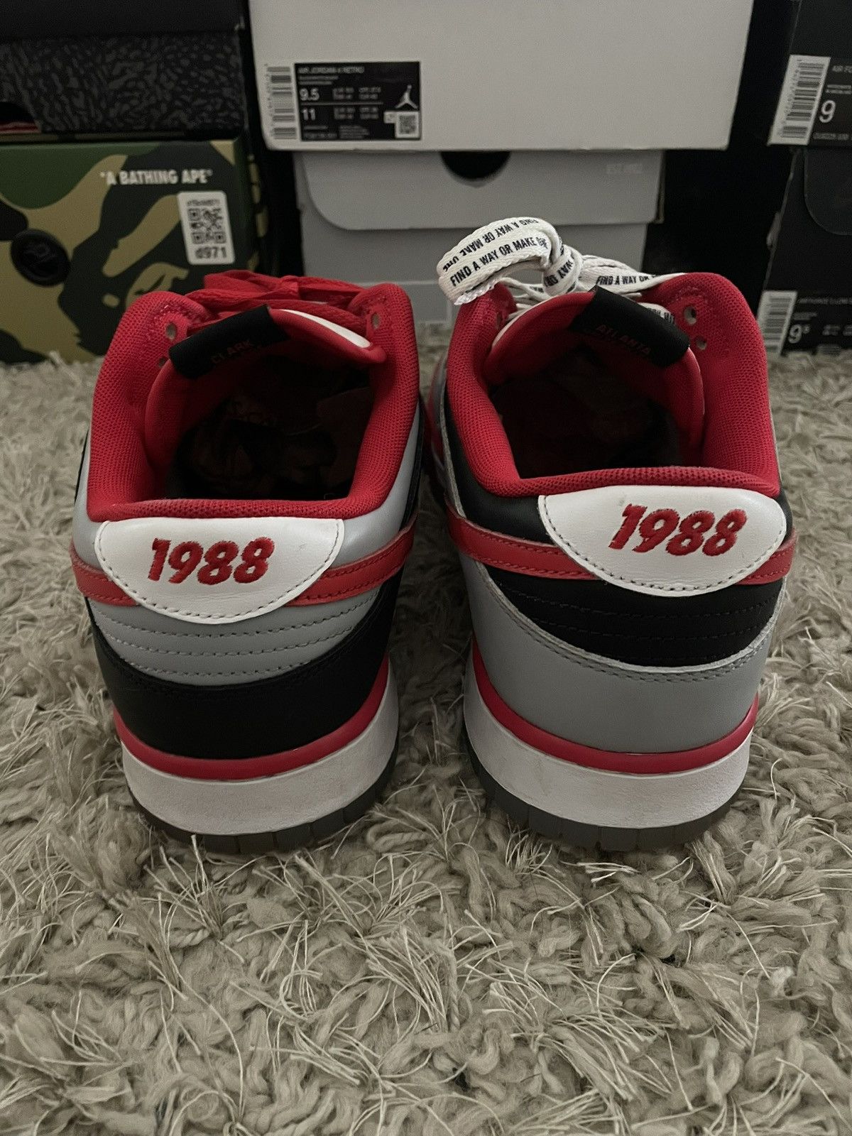 Nike Nike Dunk Low x Clark Atlanta University Panthers Size US 12.5 / EU 45-46 - 6 Thumbnail