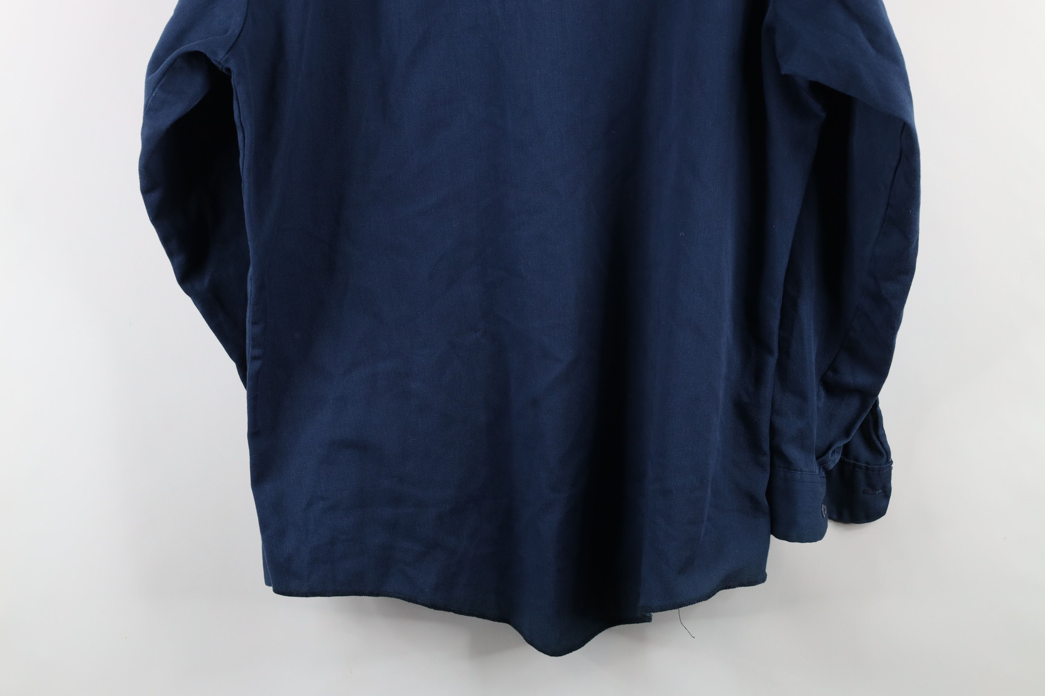 Dickies × Vintage Vintage 90s Dickies Workwear Mechanic Button Shirt Blue USA Size US M / EU 48-50 / 2 - 13 Thumbnail