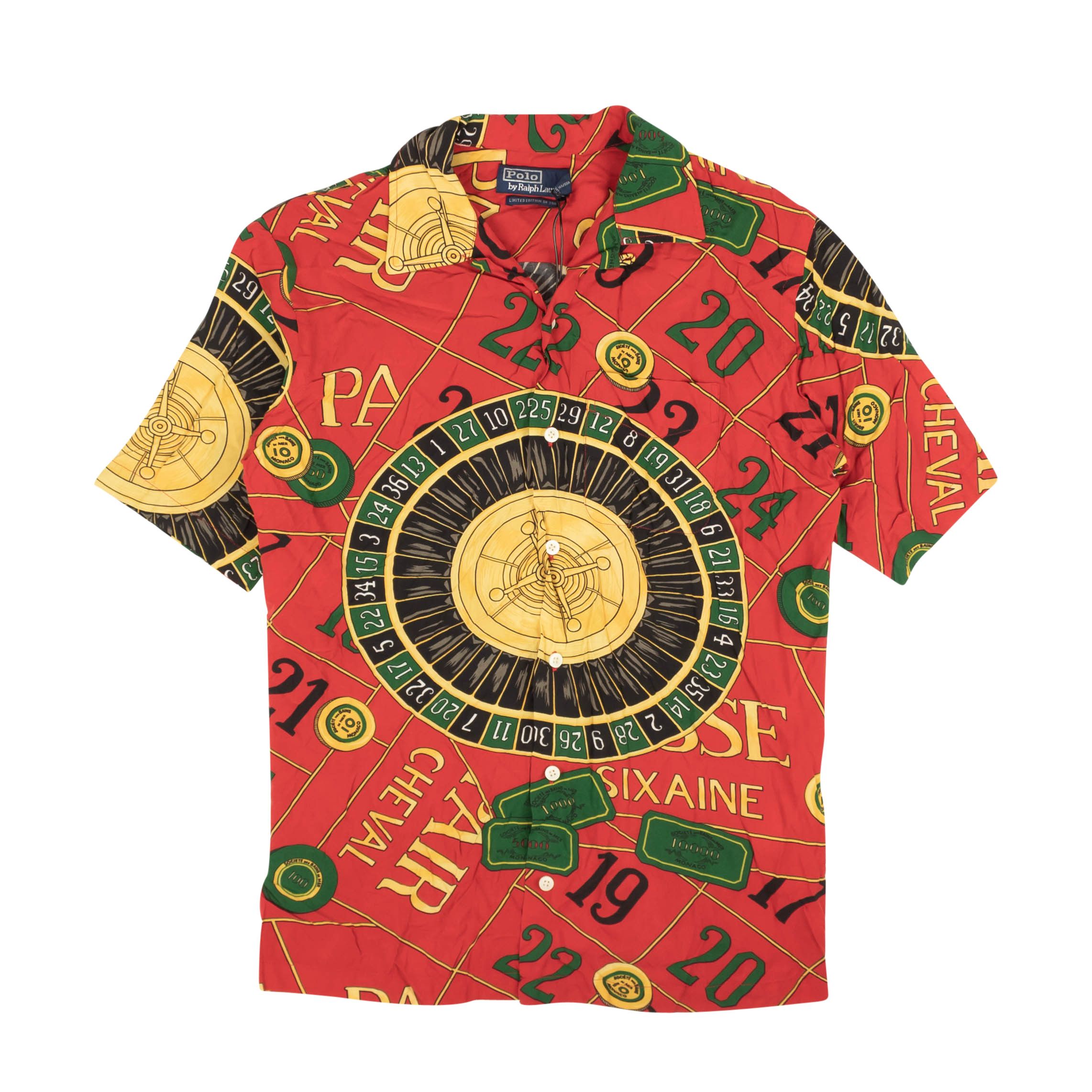 image of Polo Ralph Lauren Red Classic Caldwell Camp Shirt Size Xs, Men's