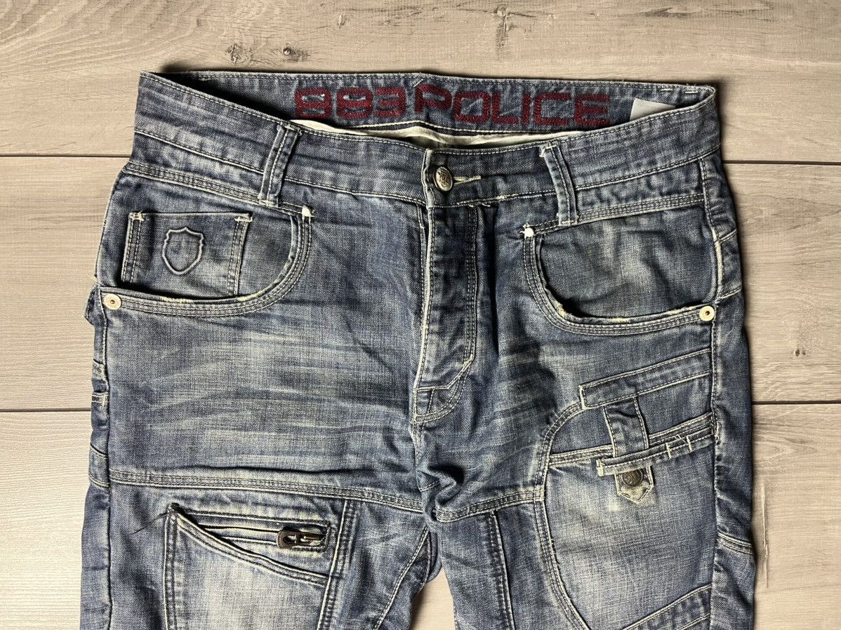 883 Police denim cargo jeans Japanese biker size 32