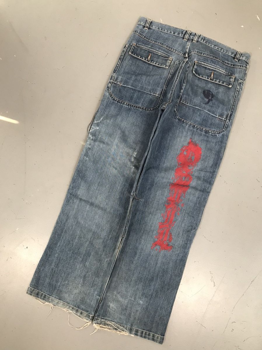 JNCO × Vintage Vintage spot gang denim Size US 37 - 10 Thumbnail