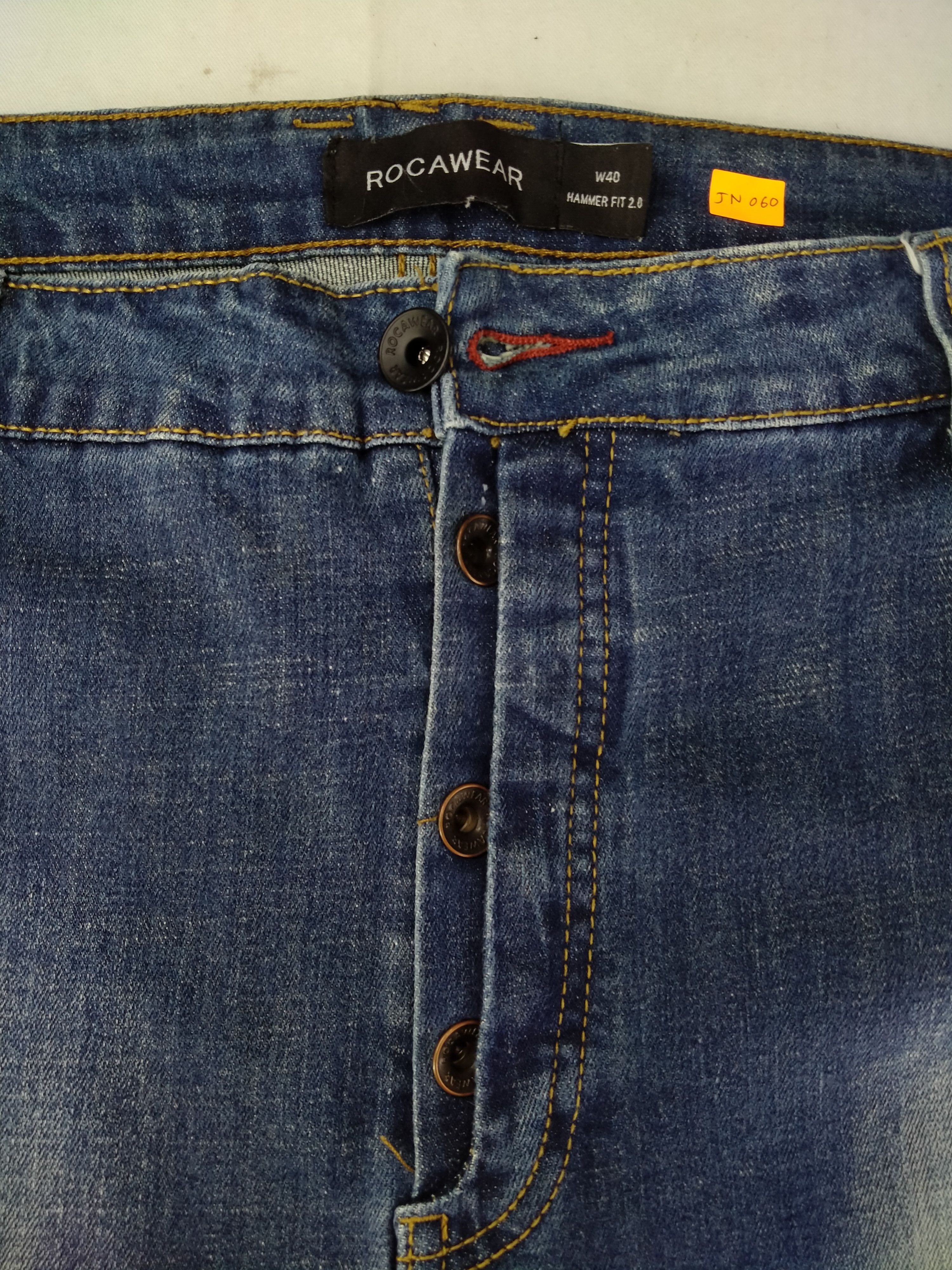 Japanese Brand Rocawear Stretchable Distressed Denim 39x32 -JN060 Size US 39 - 7 Thumbnail