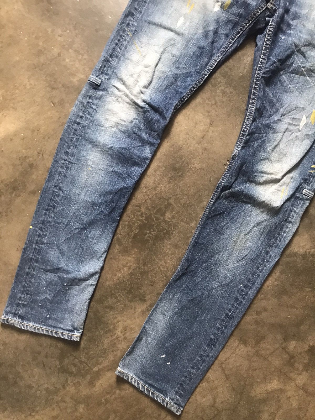 Jimmy Taverniti × Taverniti × Vintage Jimmy Taverniti - Blackie Fade Washed Splattered Paint Jeans Size US 30 / EU 46 - 5 Thumbnail