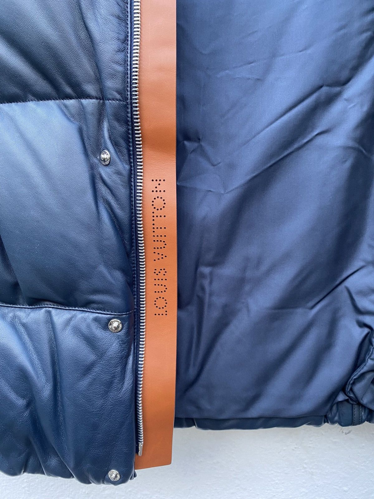 Louis Vuitton Navy Leather Vest Size US L / EU 52-54 / 3 - 8 Thumbnail