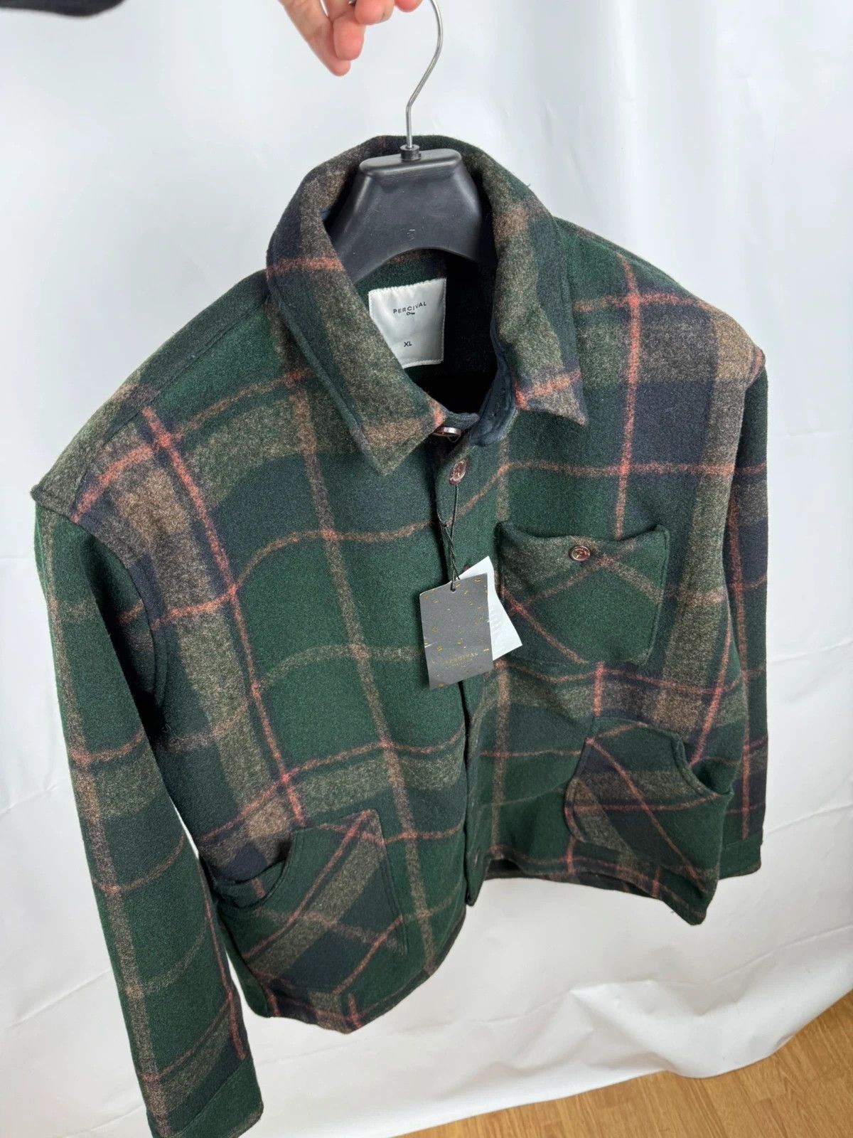 Percival Percival Plaid Warm Shaket Dax Button Up Polyester size XL Size US XL / EU 56 / 4 - 7 Thumbnail