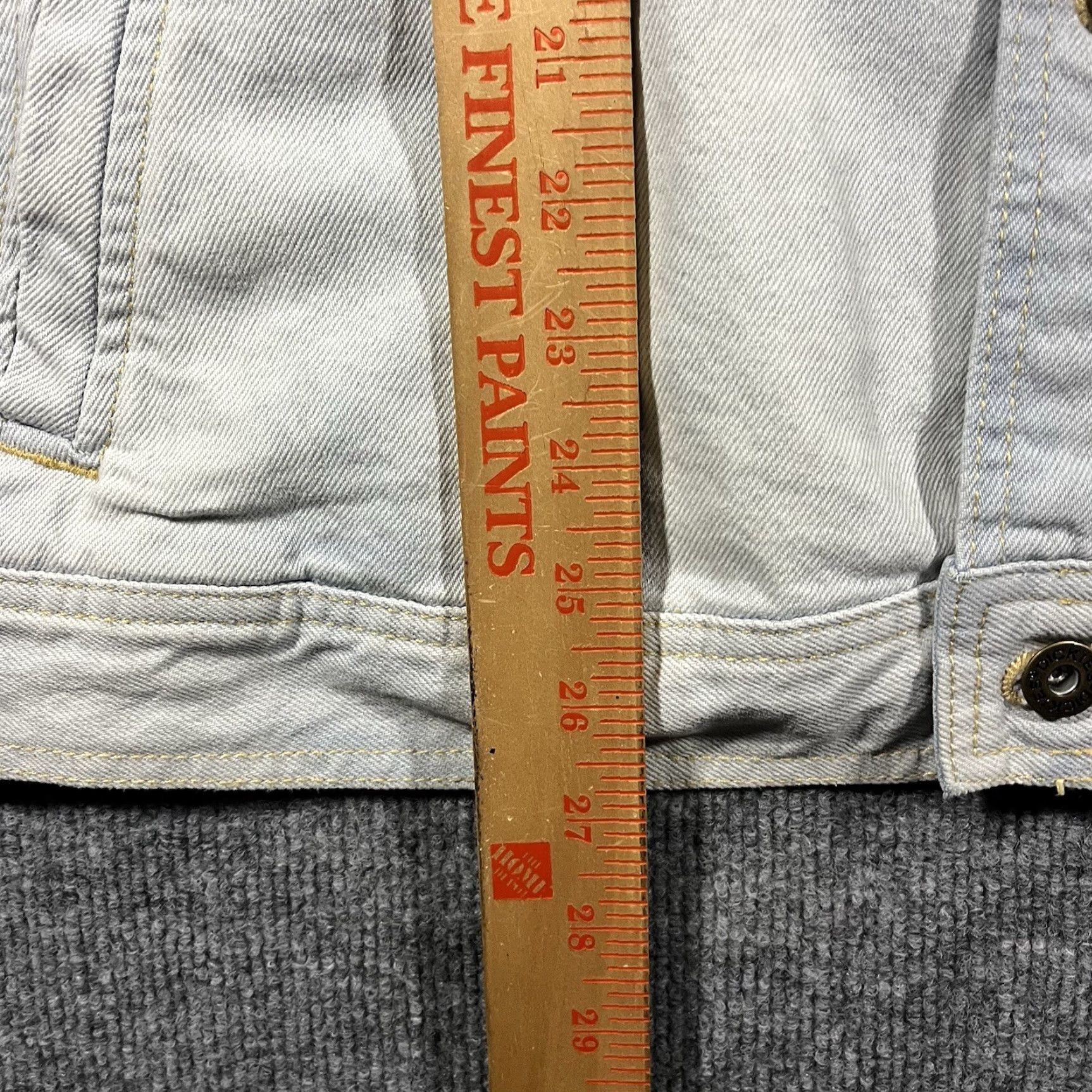 Dickies VINTAGE Dickies Denim Jean Chore Barn Coat Jacket Light Blue Large Men’s denim jacket 90s Vintage Workwear Mens Size US 33 - 5 Thumbnail