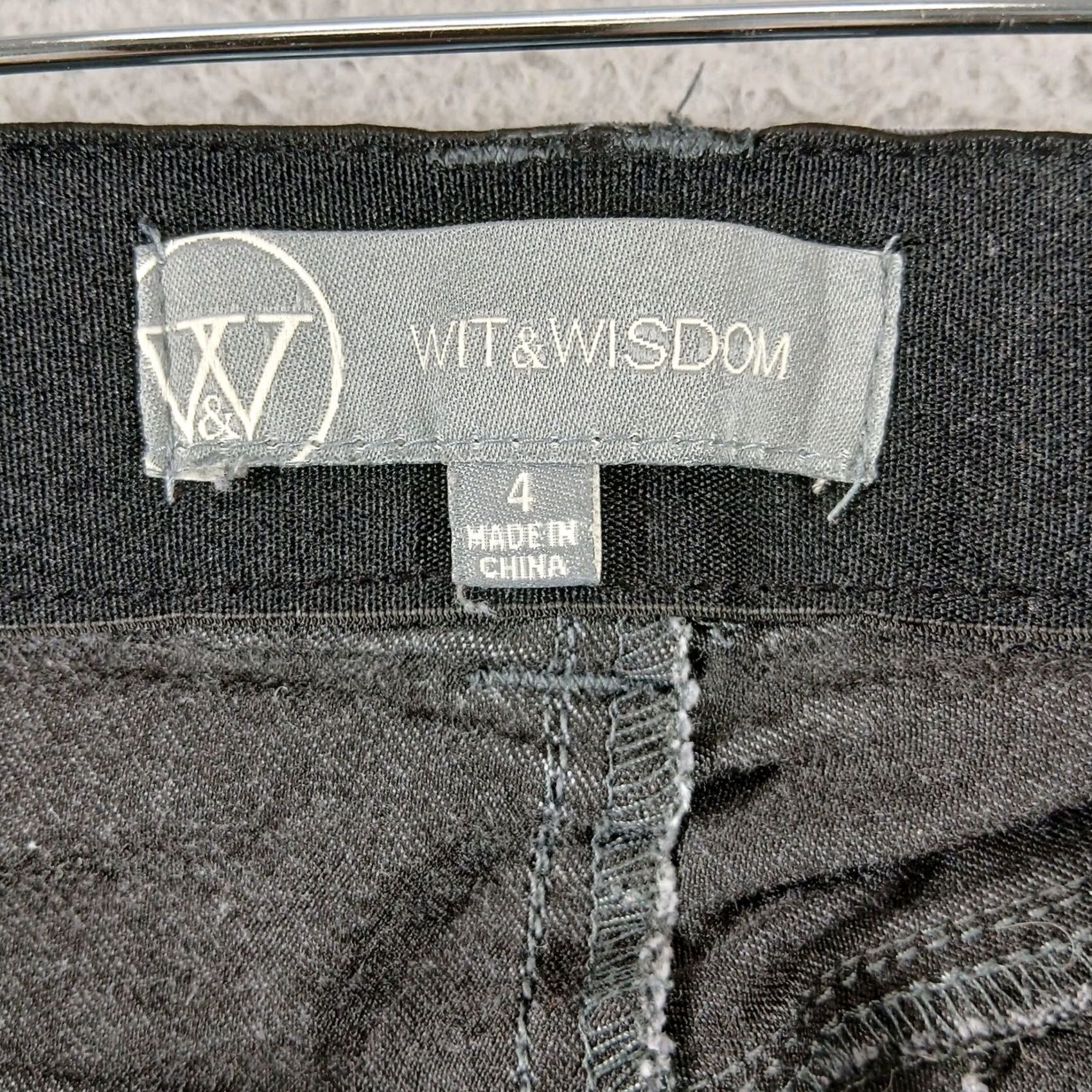 Vintage Wit & Wisdom Jeans Womens 4 Gray Ab-solution Skinny Ankle Mid Rise EUC Size 27" / US 4 / IT 40 - 4 Thumbnail