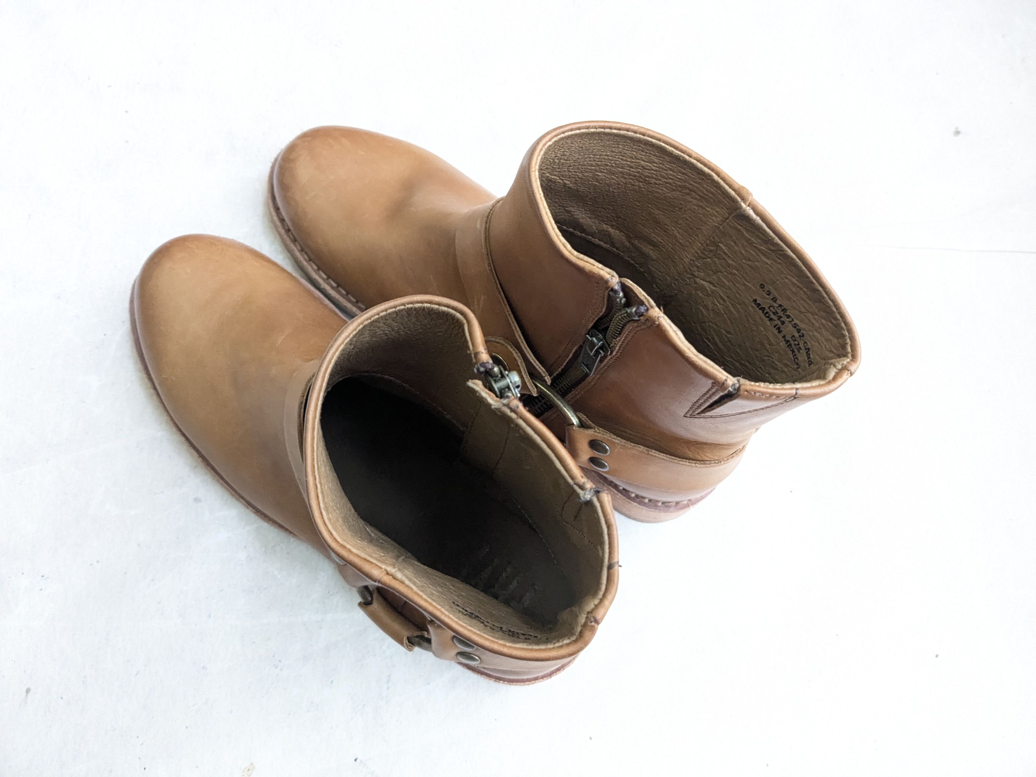 Frye Frye Harness Boots Brown 8 Leather Buckle Punk Size US 8 / EU 41 - 11 Thumbnail