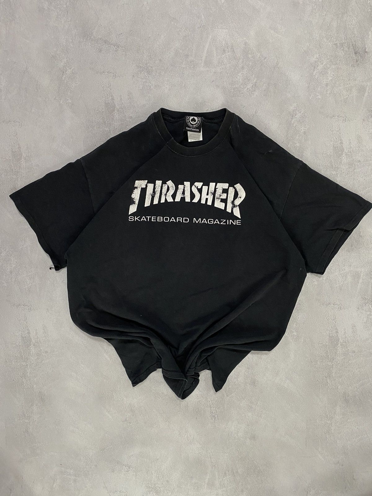 Thrasher Vintage 90s T Shirt Thrasher Big Central Logo VTG Size US XL / EU 56 / 4 - 1 Thumbnail
