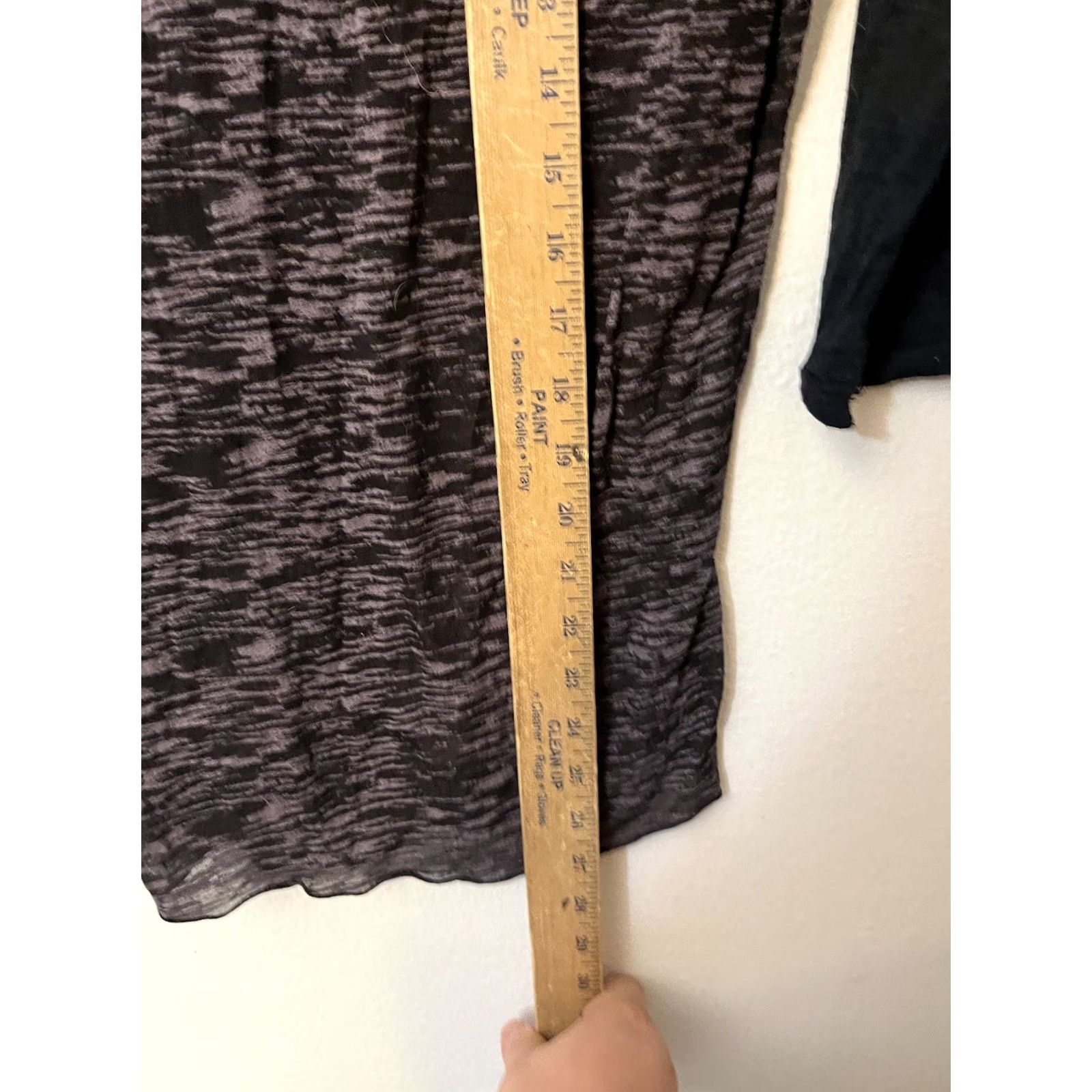 Vintage Seven Womens Sheer Black Gray 3/4 Sleeve Top Sequin Pocket Small Size S / US 4 / IT 40 - 4 Thumbnail