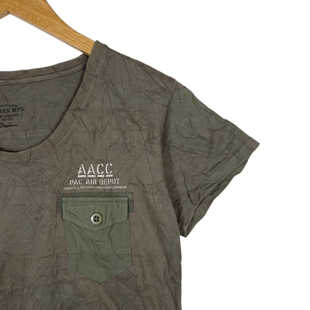 Avirex Avirex Military Pocket Tee Olive Green Utility T-Shirt Japan Size US M / EU 48-50 / 2 - 5 Thumbnail