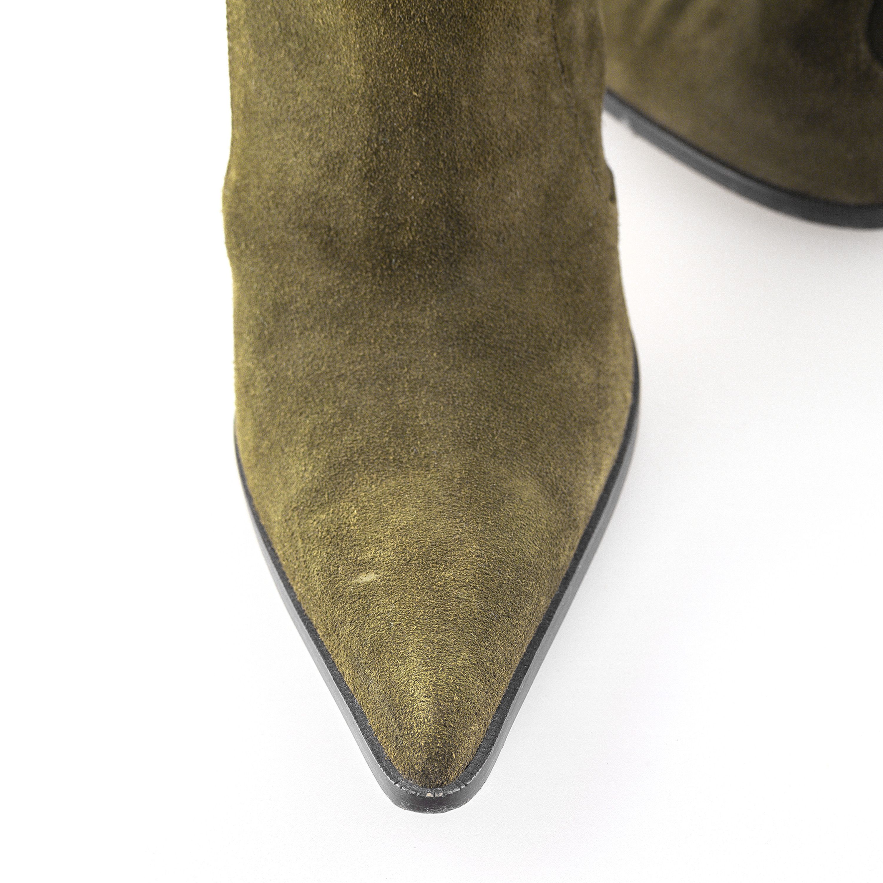 Dolce & Gabbana Dolce & Gabbana Vintage Green Leather Boots (39 EU) Size US 9 / IT 39 - 7 Thumbnail