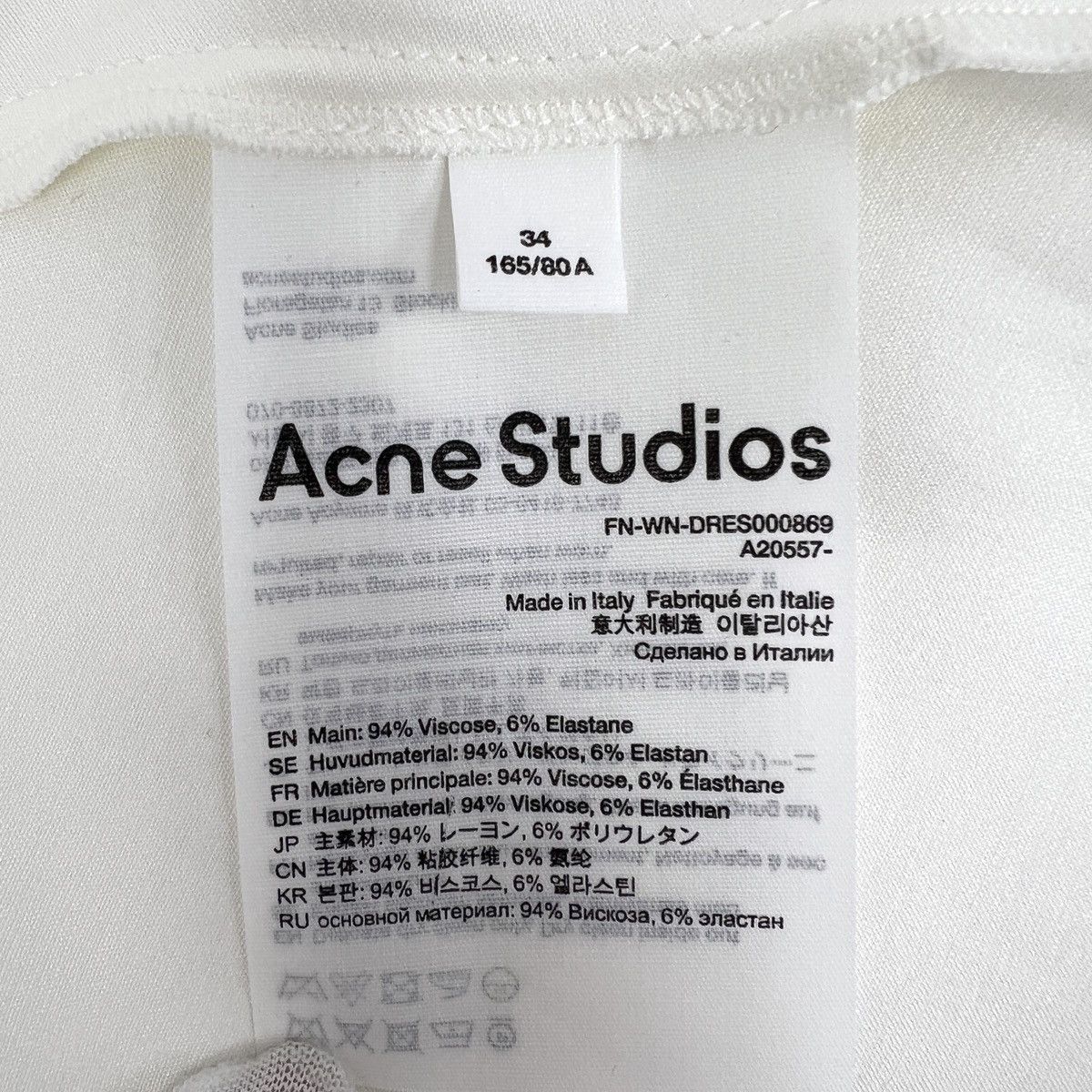 Acne Studios Acne Studios Lapel Long Sleeve Irregular Hem Dress K26WX Size XS / US 0-2 / IT 36-38 - 7 Thumbnail