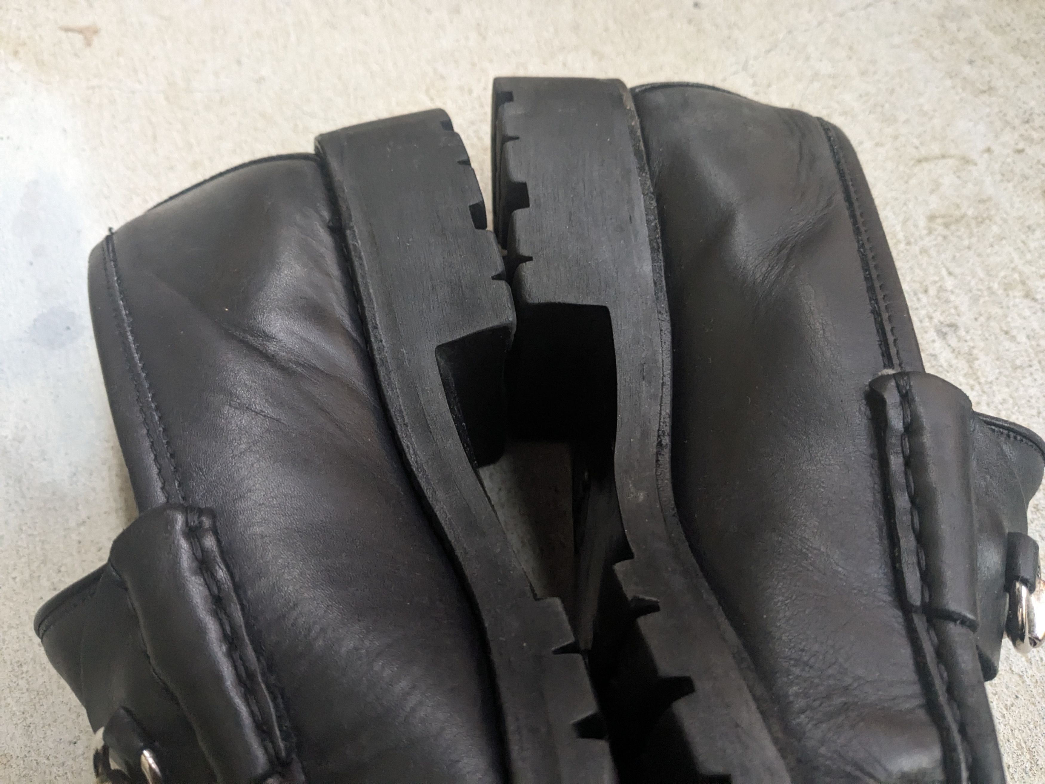 Gucci Gucci Horsebit Loafers Black 8 D Leather Rubber Snaffle Size US 8 / EU 41 - 12 Thumbnail
