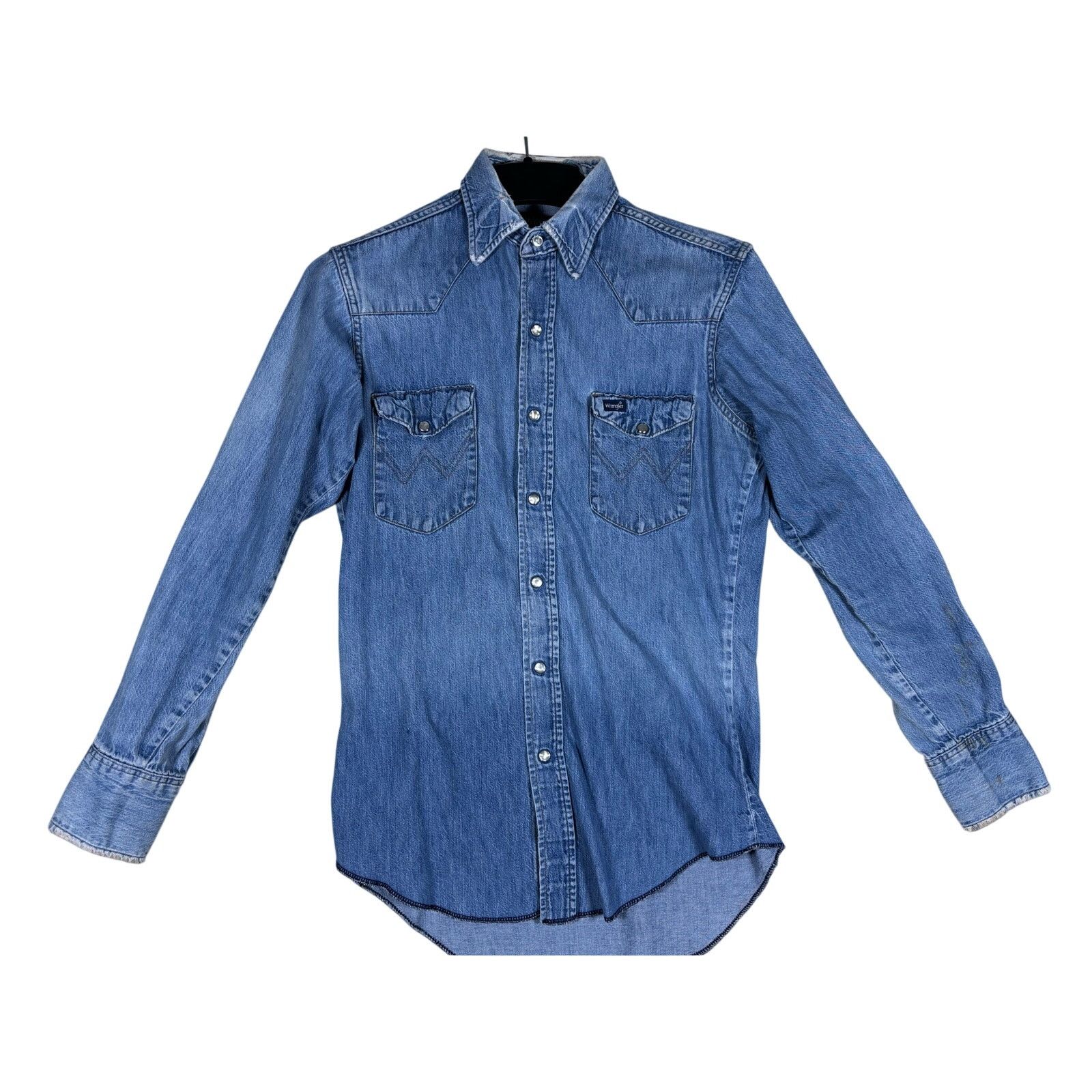 Wrangler Wrangler ProGear Denim Western Shirt USA Made 15x33 Long Size US M / EU 48-50 / 2 - 1 Thumbnail