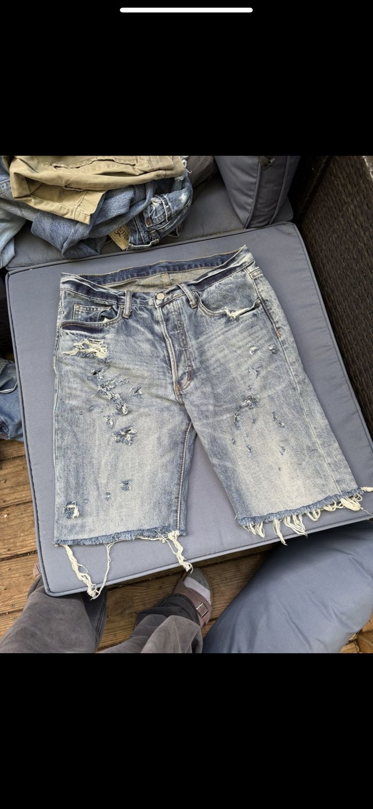 MNML Levi cut denim shorts Size US 31 - 1 Thumbnail