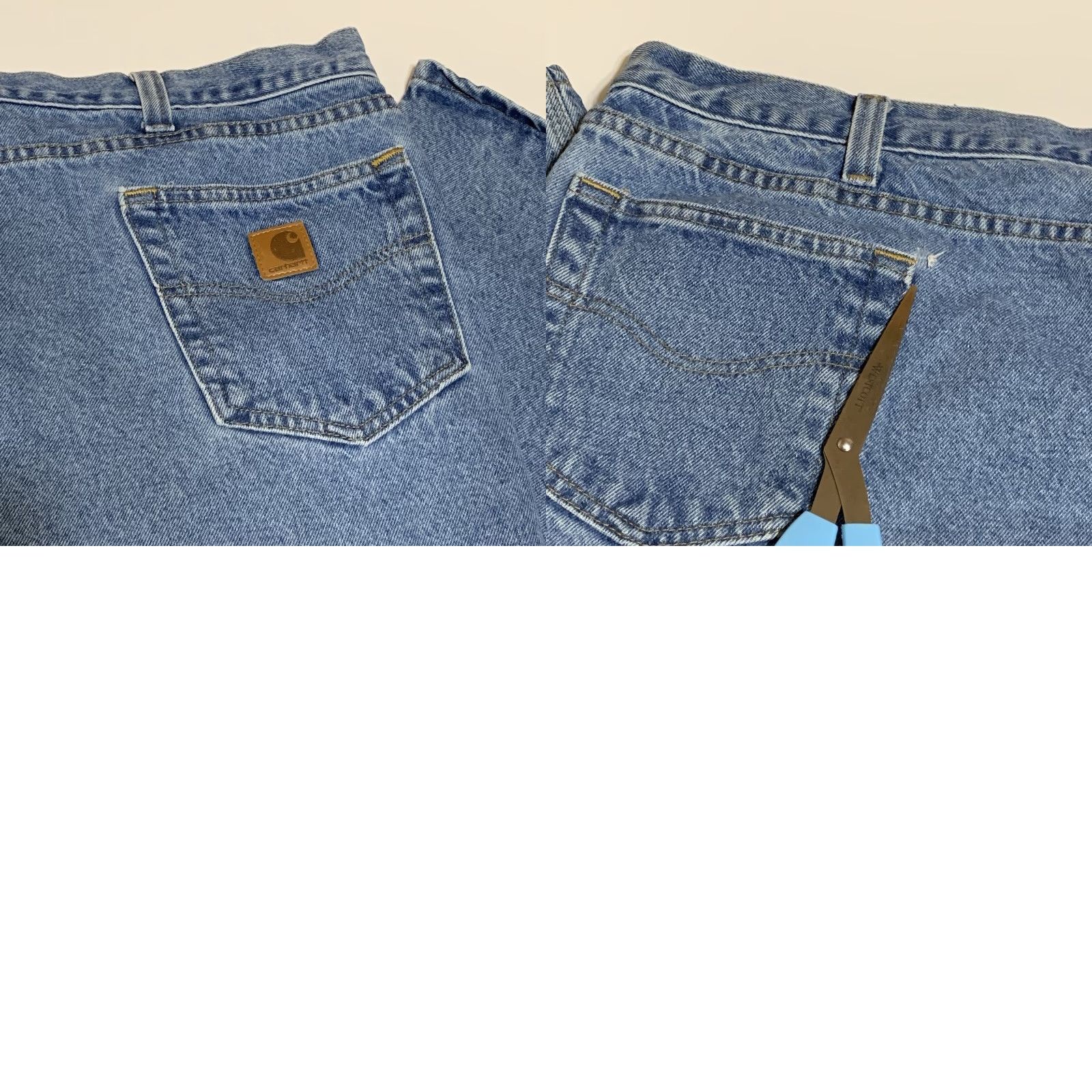 Carhartt VINTAGE Carhartt Jeans Mens 48x31 Relaxed Fit Work Blue 5-Pocket Denim Blue Mens Jeans Size US 32 / EU 48 - 8 Thumbnail