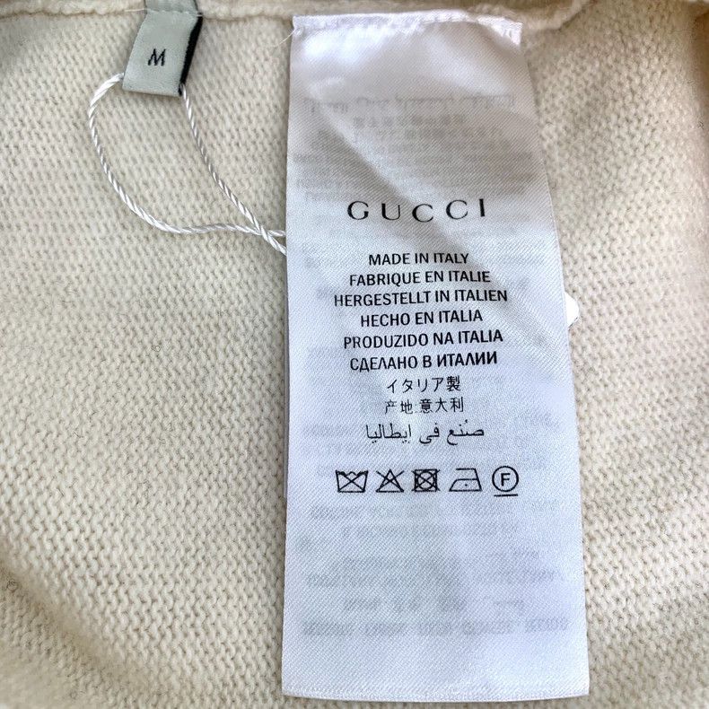 Gucci Gucci White tiger head embroidered round-neck pullover swea Size US M / EU 48-50 / 2 - 7 Thumbnail