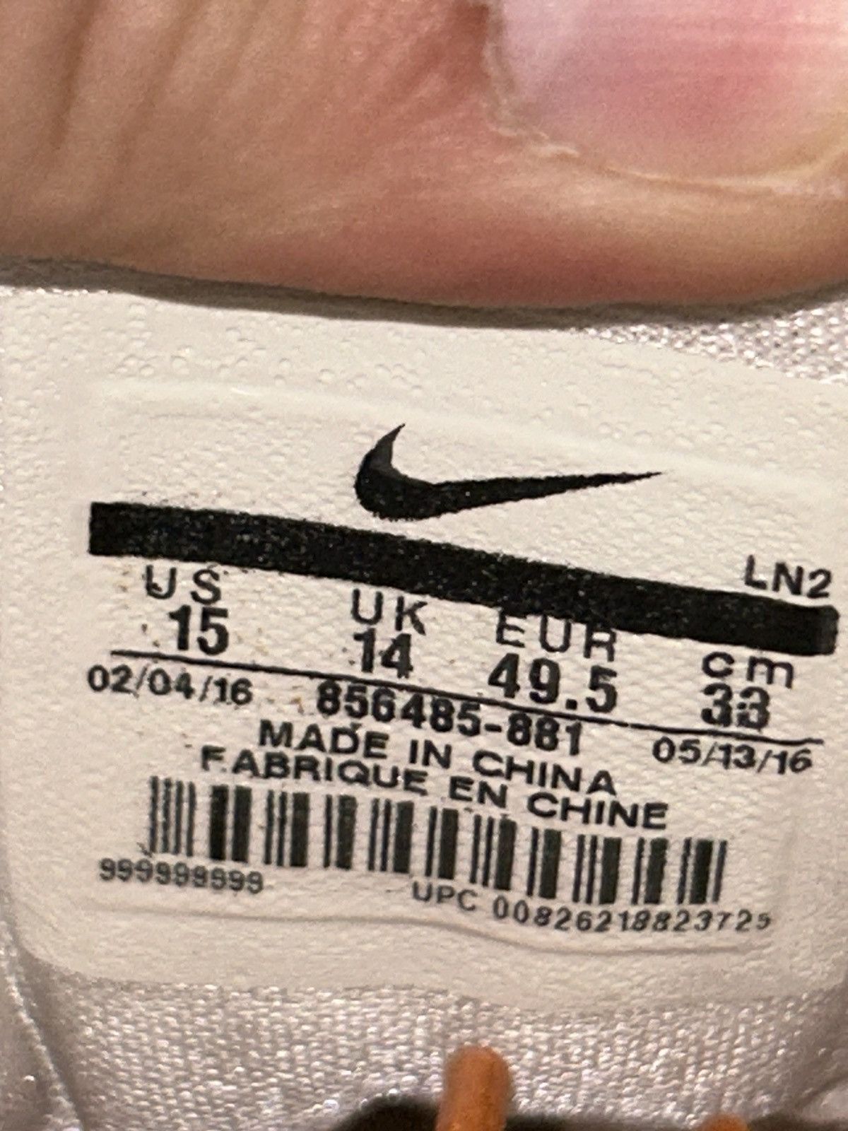 Nike Nike Kobe 11 TB 'Orange' 856485 881 15 VNDS Promo Sample Size US 15 / EU 48 - 10 Thumbnail
