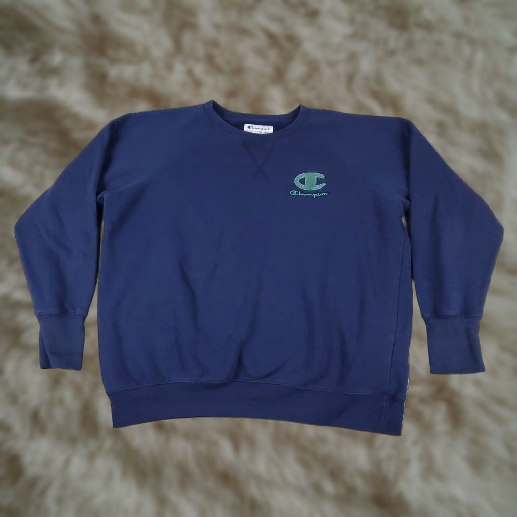 Champion Womens Sweater Champion Large XL Blue Casual Pullover Sweatshirt Size L / US 10 / IT 46 - 1 Thumbnail